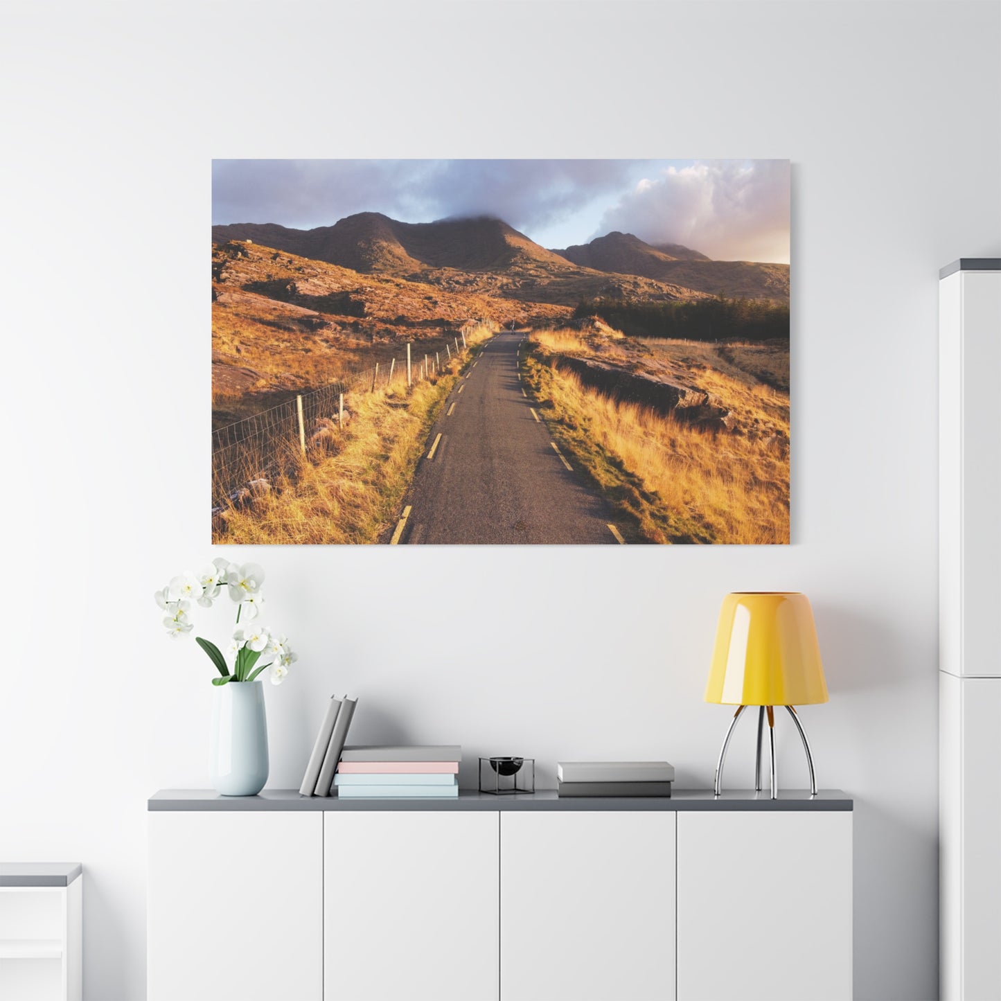 Sunset Road Matte Canvas, Stretched, 1.25"