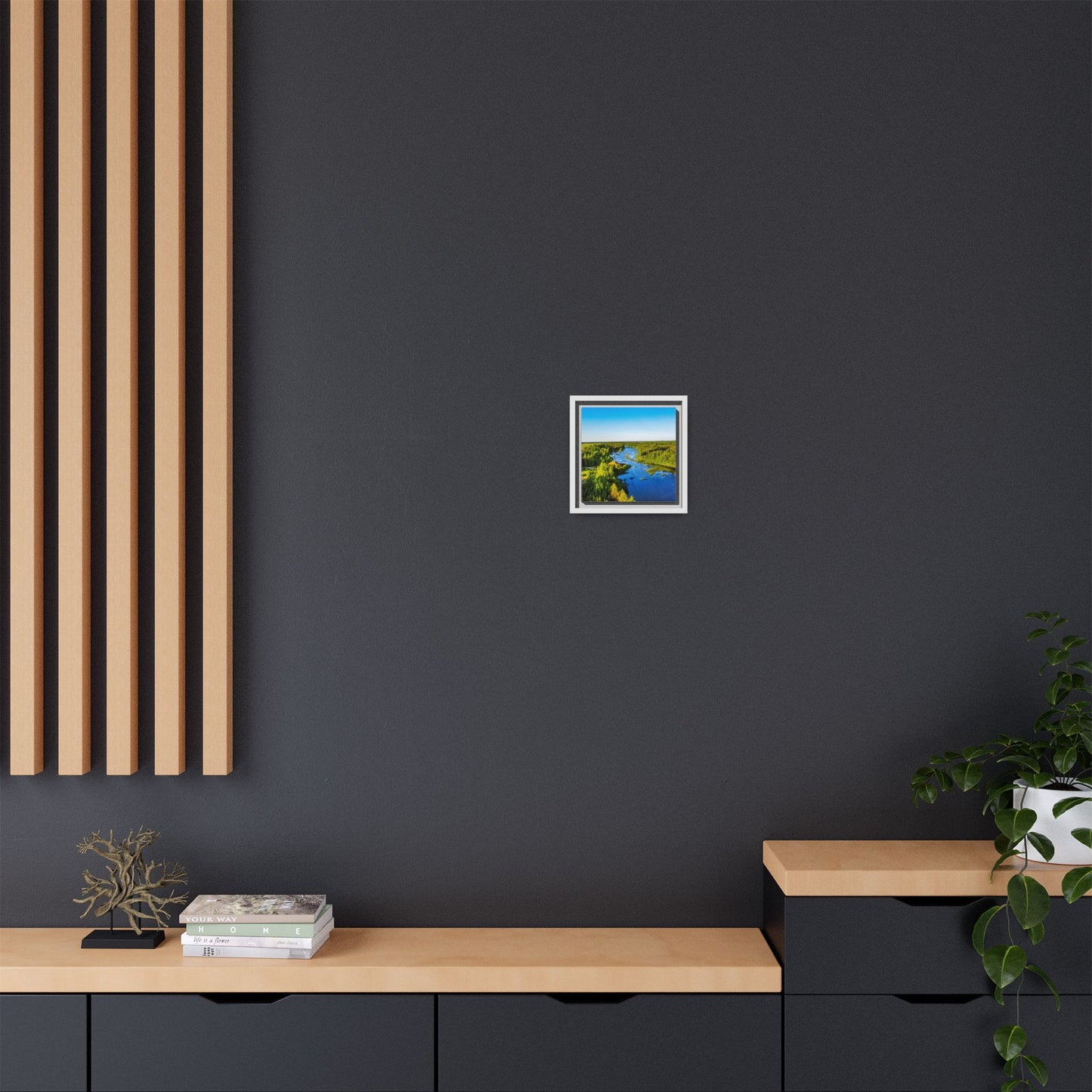 Zagares Lake Matte Canvas, Framed (Multi-color)