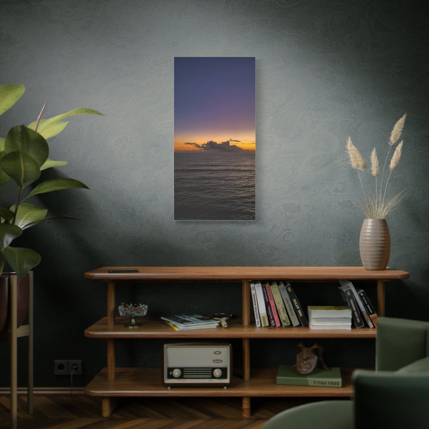Sunset in Ocean 2 Matte Canvas, Stretched, 1.25"