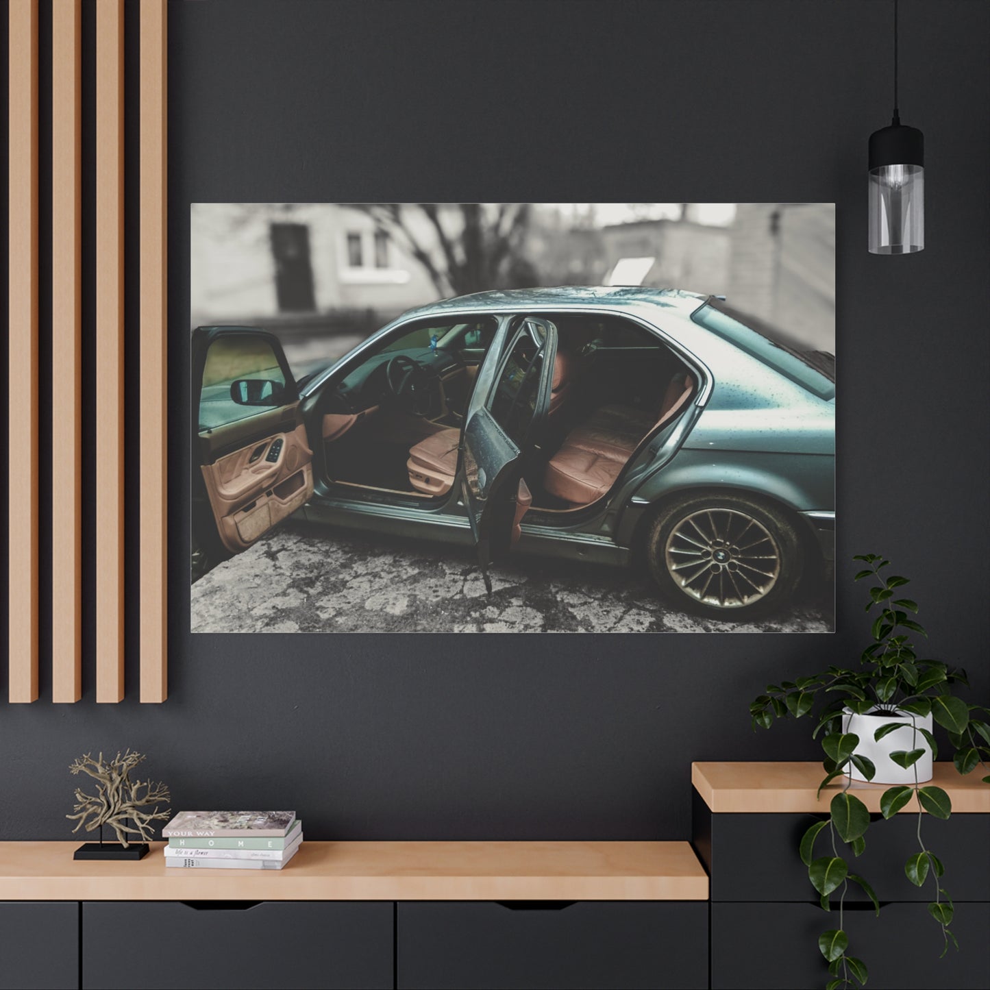 BMW 7 Matte Canvas, Stretched, 1.25"