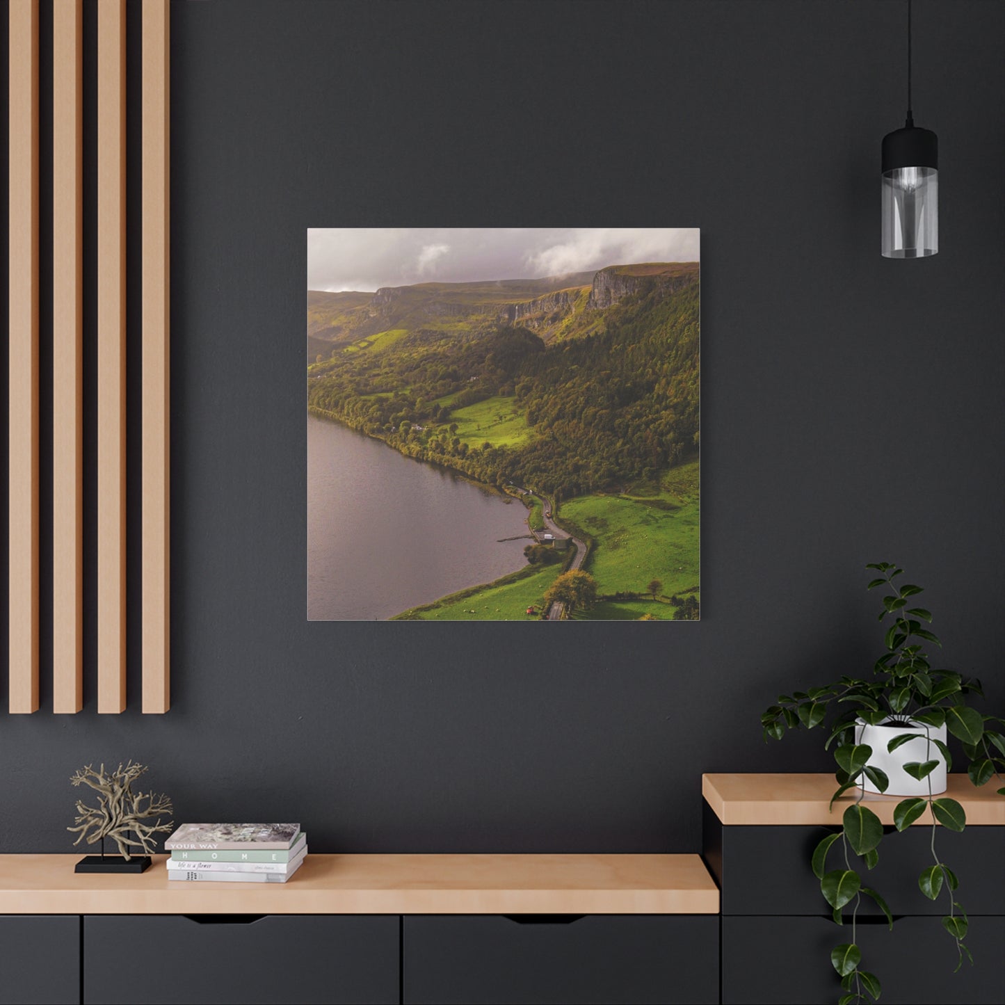 Sruth in Aghadh an Aird or The devil's Chimney Matte Canvas, Stretched, 1.25"