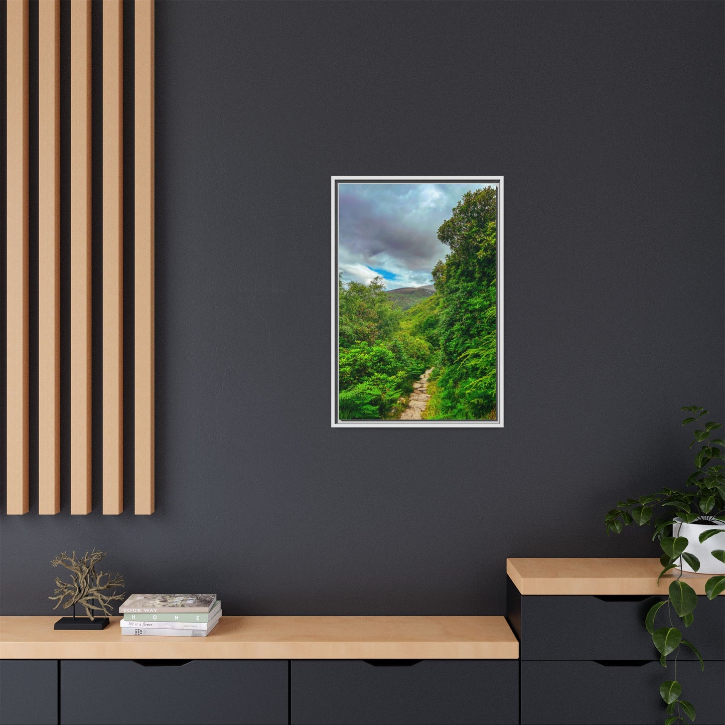 Torc Trail Matte Canvas, Framed (Multi-color)