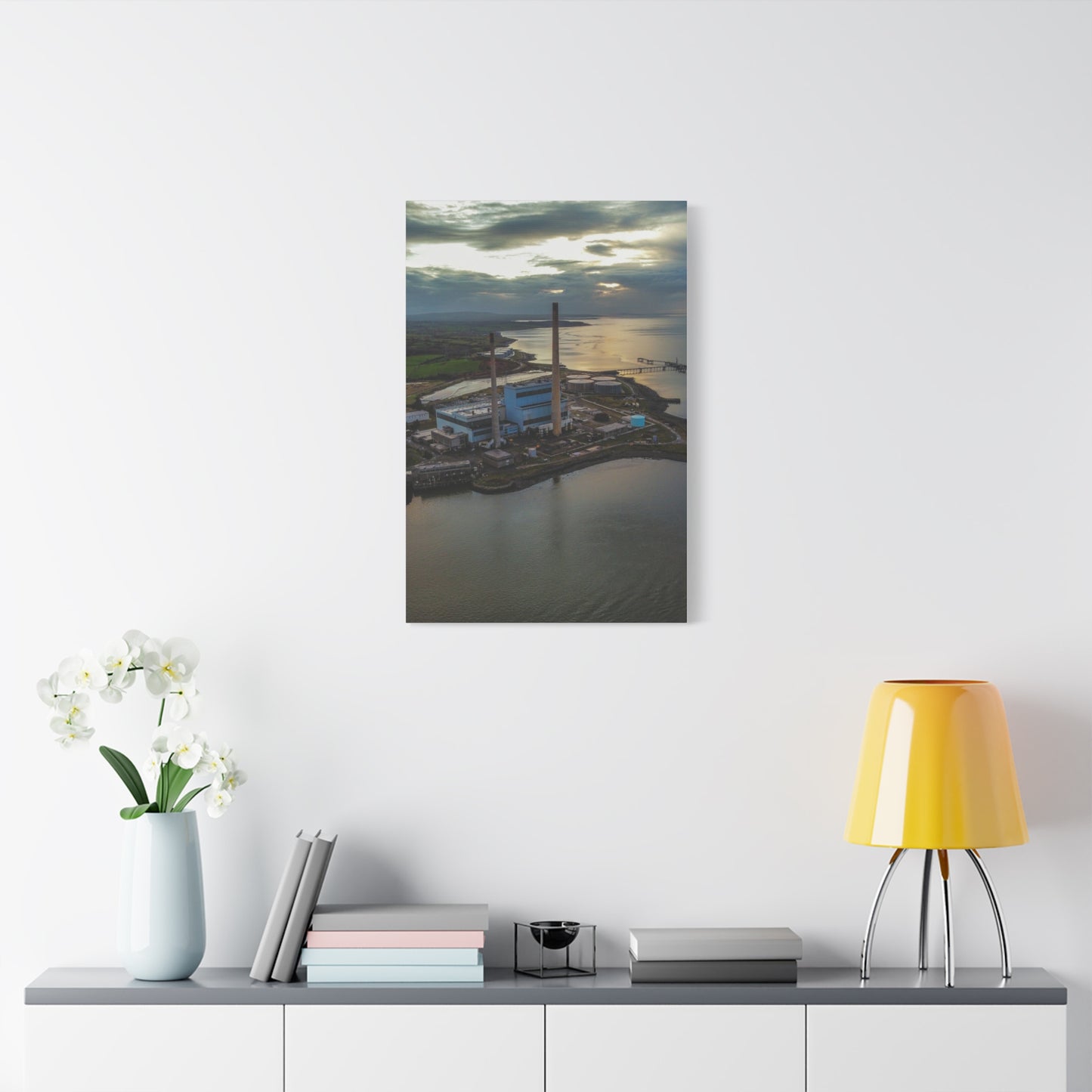 Tarbert Power Station Matte Canvas, Stretched, 1.25"