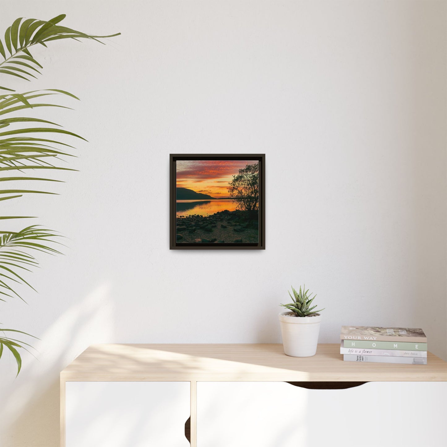 Sunset in Kerry Matte Canvas, Framed (Multi-color)