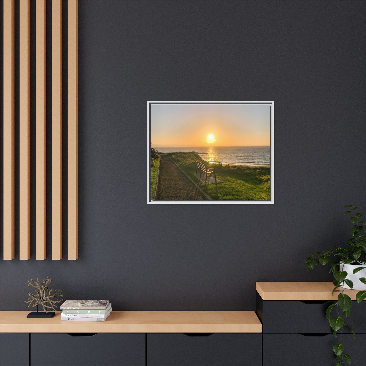 Sunset in Ballybunion 2 Matte Canvas, Framed (Multi-color)