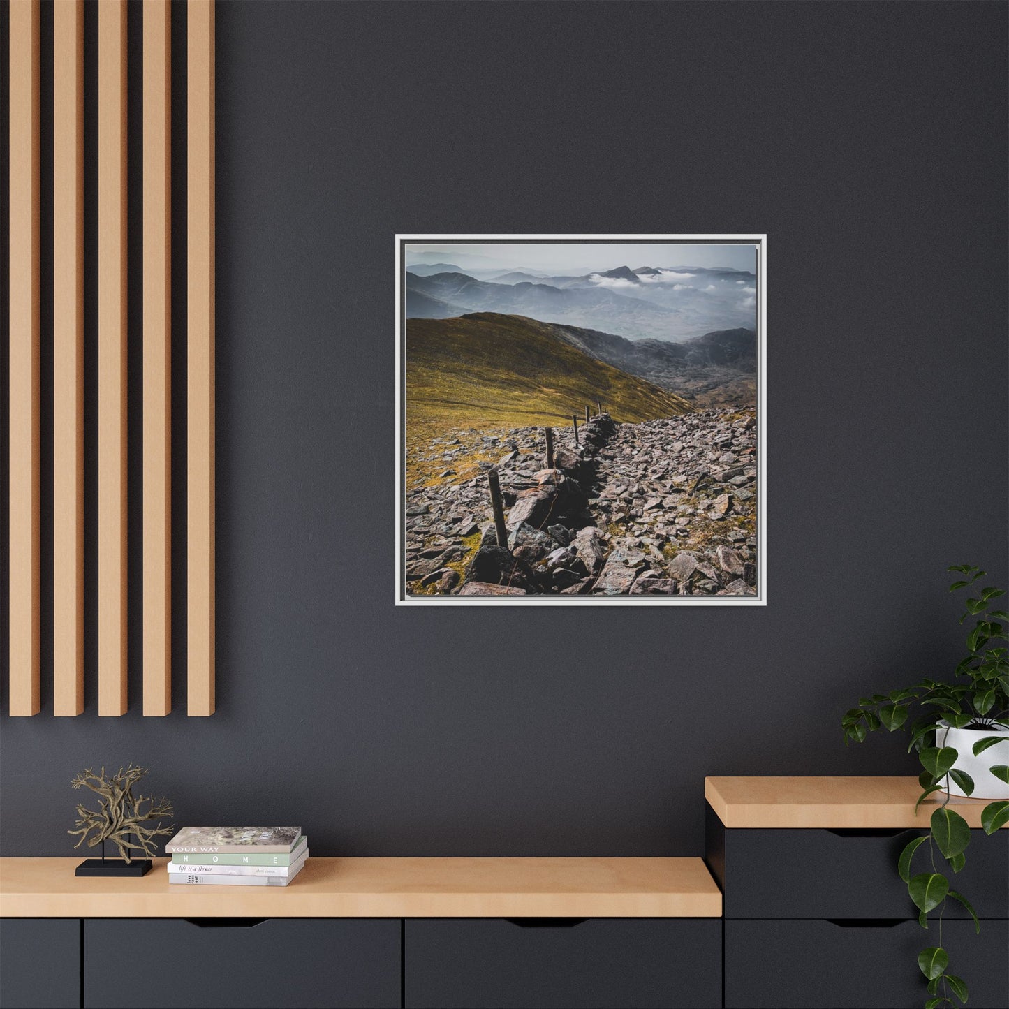 Wall Matte Canvas, Framed (Multi-color)