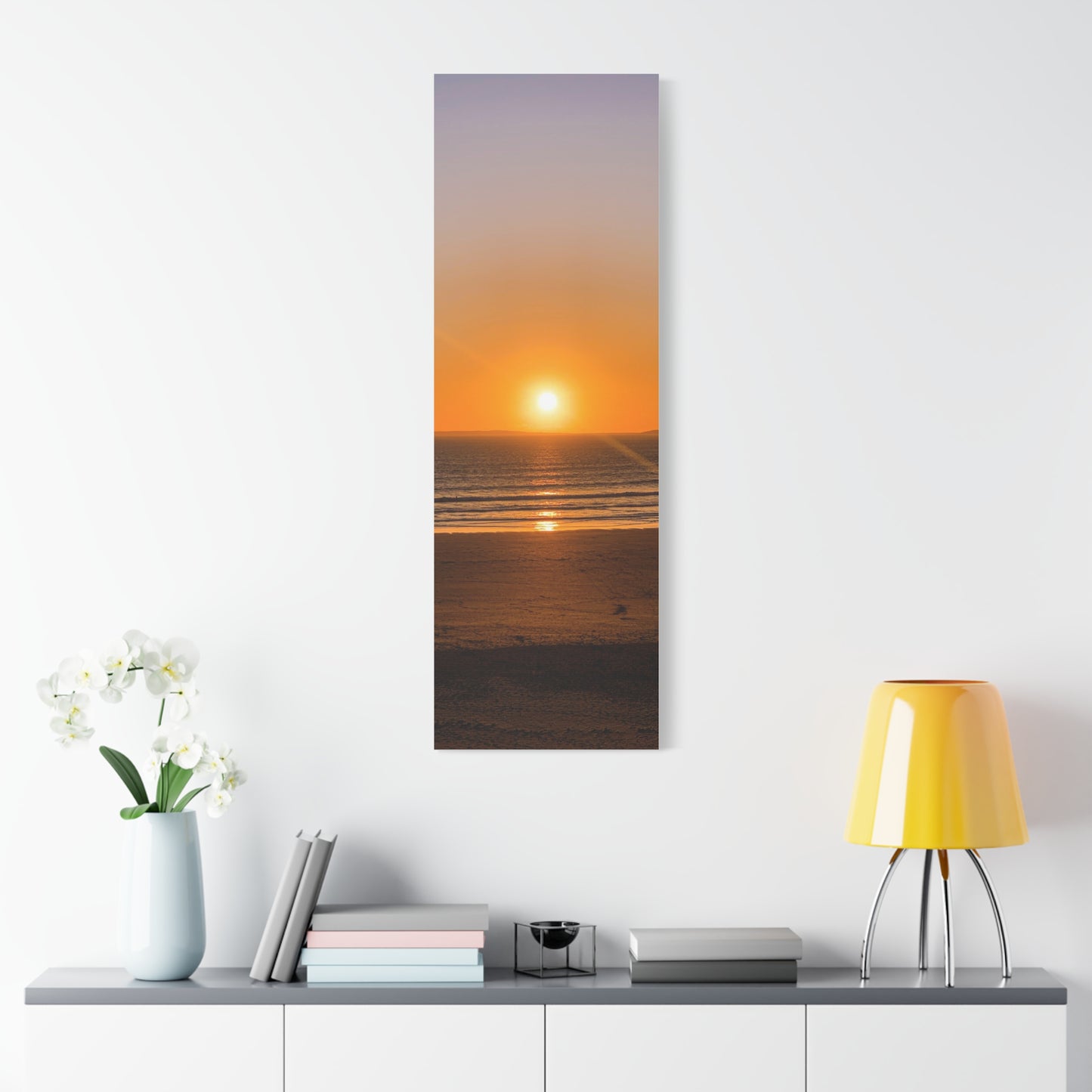 Sunset in ocean Matte Canvas, Stretched, 1.25"