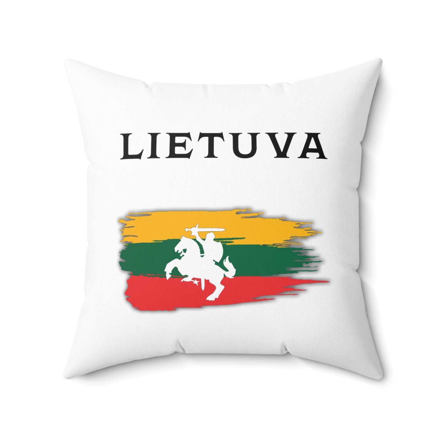 Lietuva & Flag Square Pillow – Cozy Home Decor for Lithuanian Pride