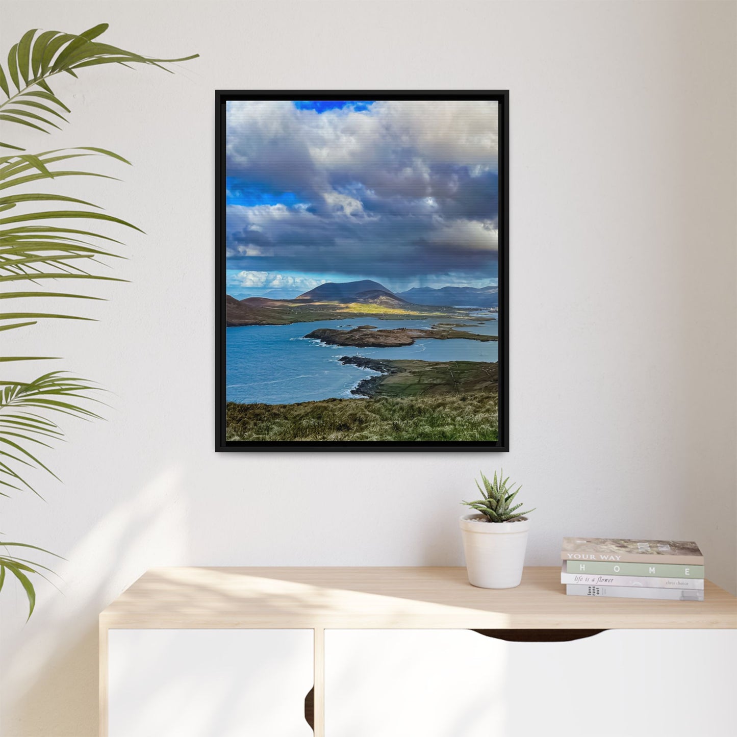 Unknown Mountain Matte Canvas, Framed (Multi-color)