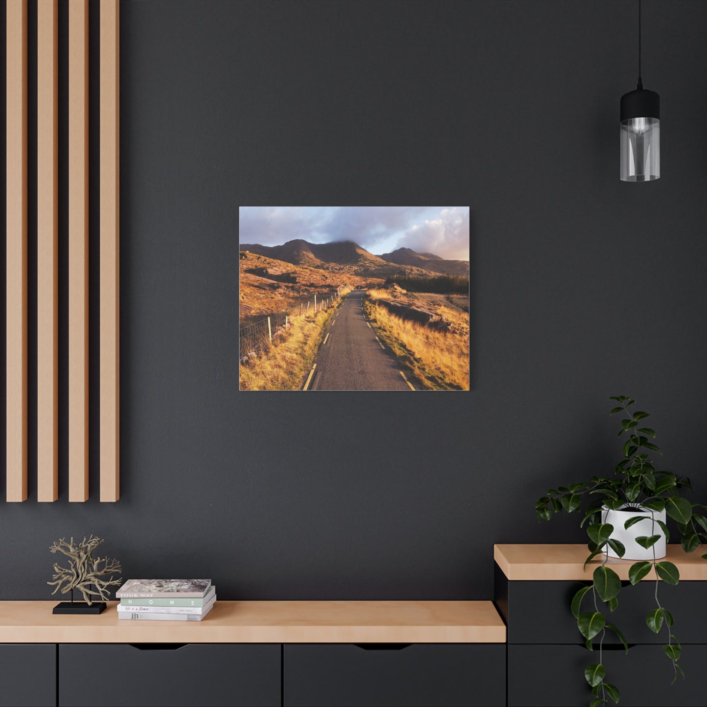 Sunset Road Matte Canvas, Stretched, 1.25"
