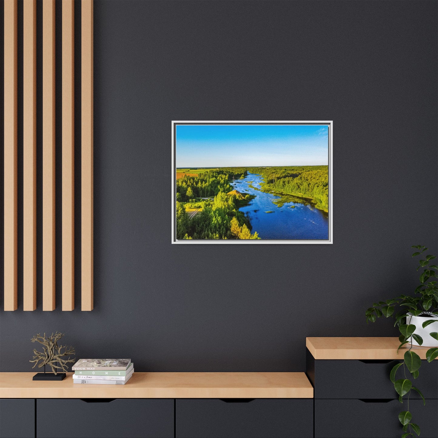 Zagares Lake Matte Canvas, Framed (Multi-color)
