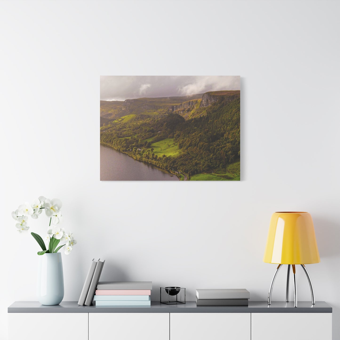 Sruth in Aghadh an Aird or The devil's Chimney Matte Canvas, Stretched, 1.25"