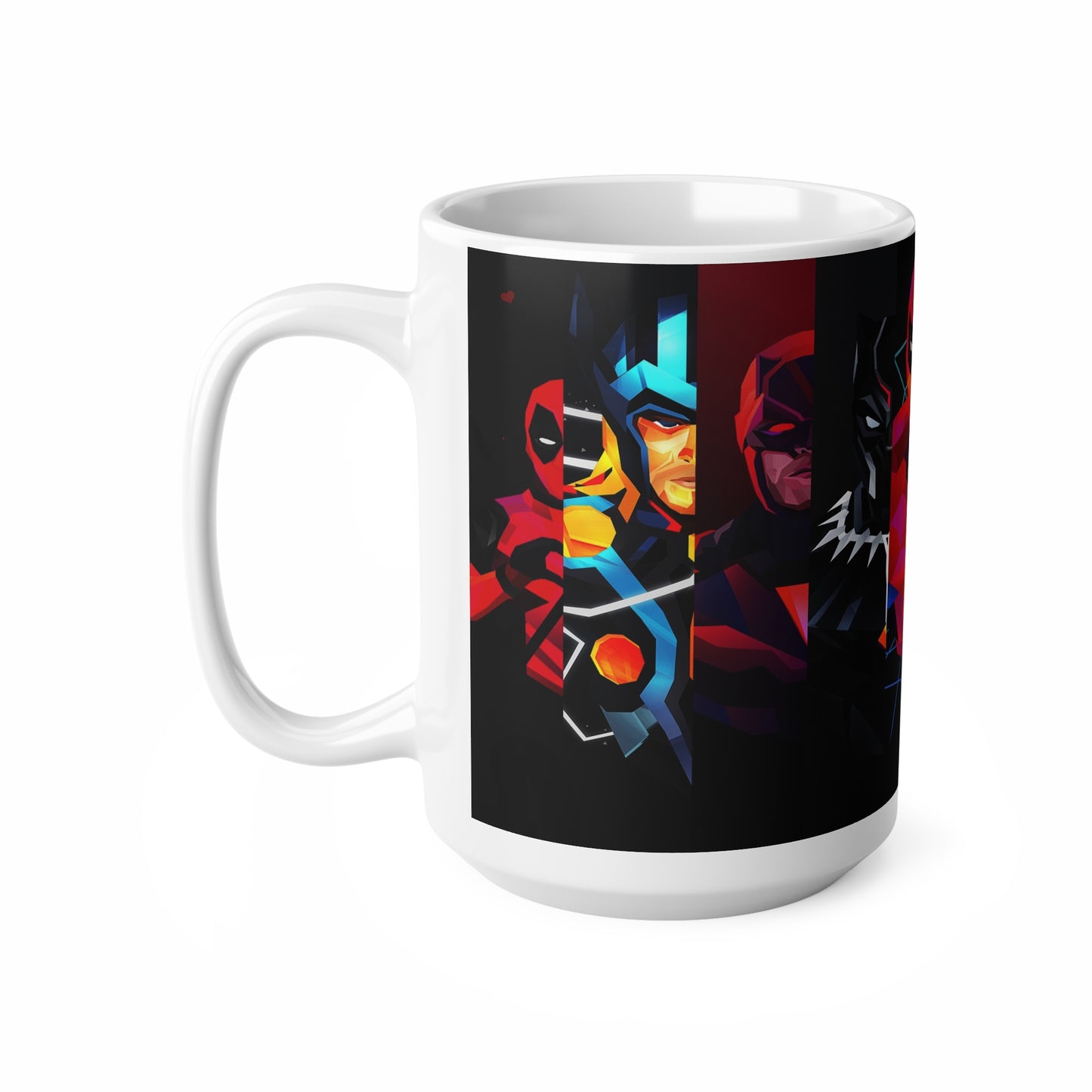Vibrant Superhero Ceramic Coffee Cups - 11oz & 15oz