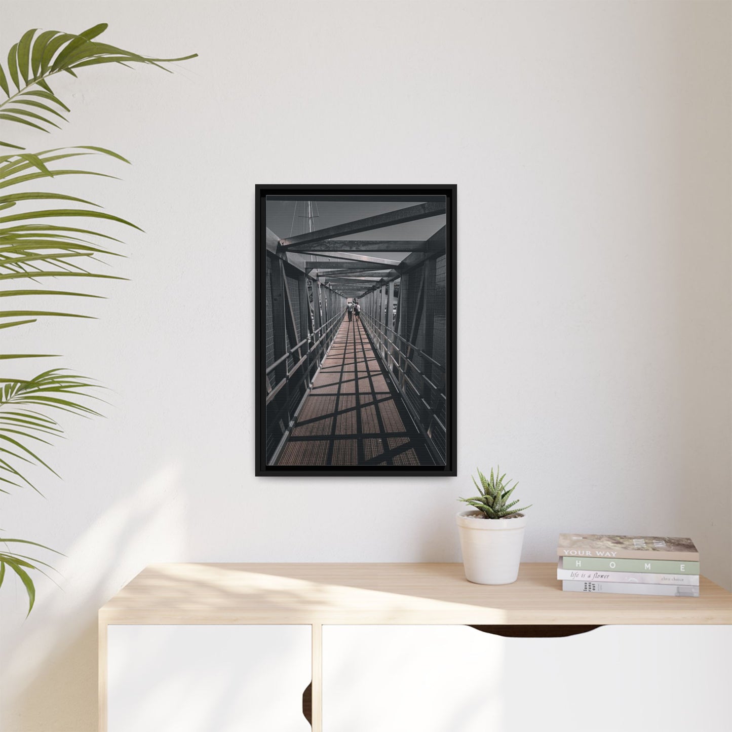Dingle Pier Matte Canvas, Framed (Multi-color)