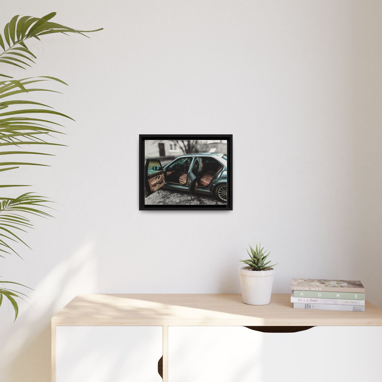 BMW 7 Matte Canvas, Framed (Multi-color)