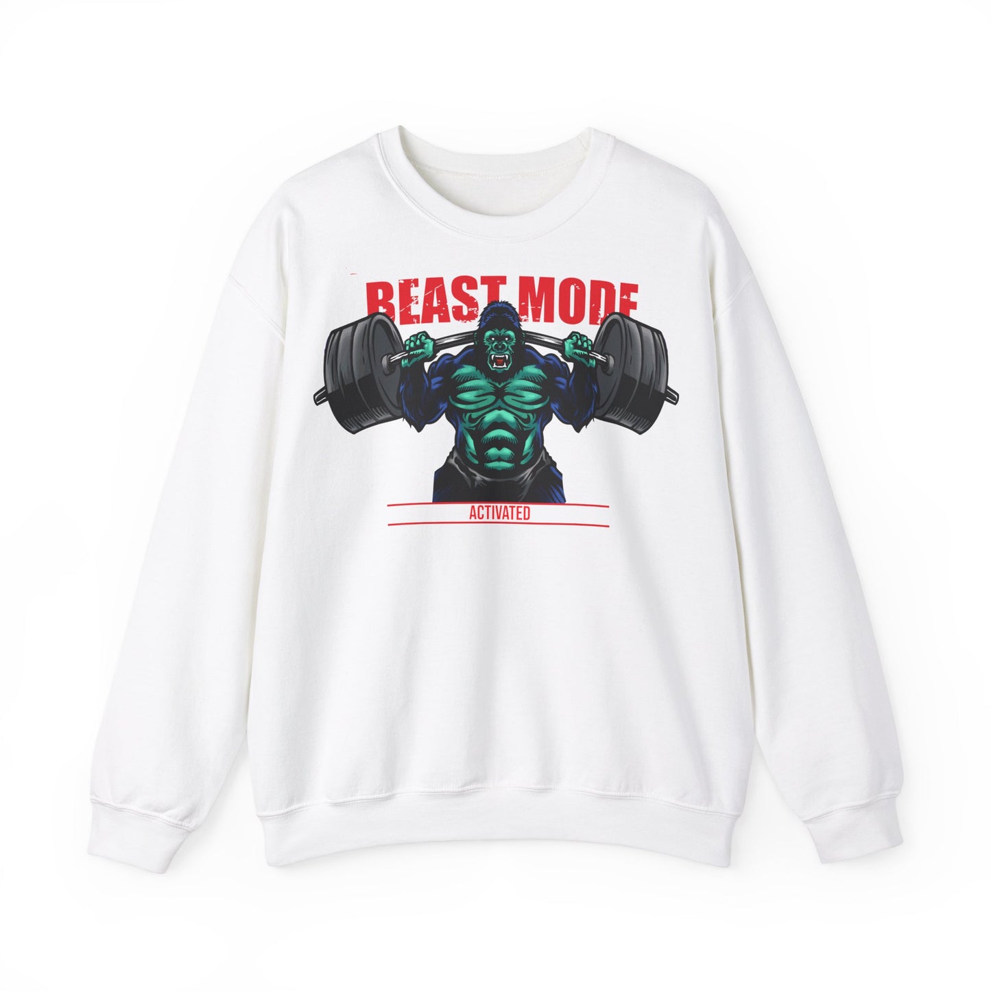 Beast Mode Unisex Heavy Blend™ Crewneck Sweatshirt – Perfect for Fitness Enthusiasts and Gym Lovers