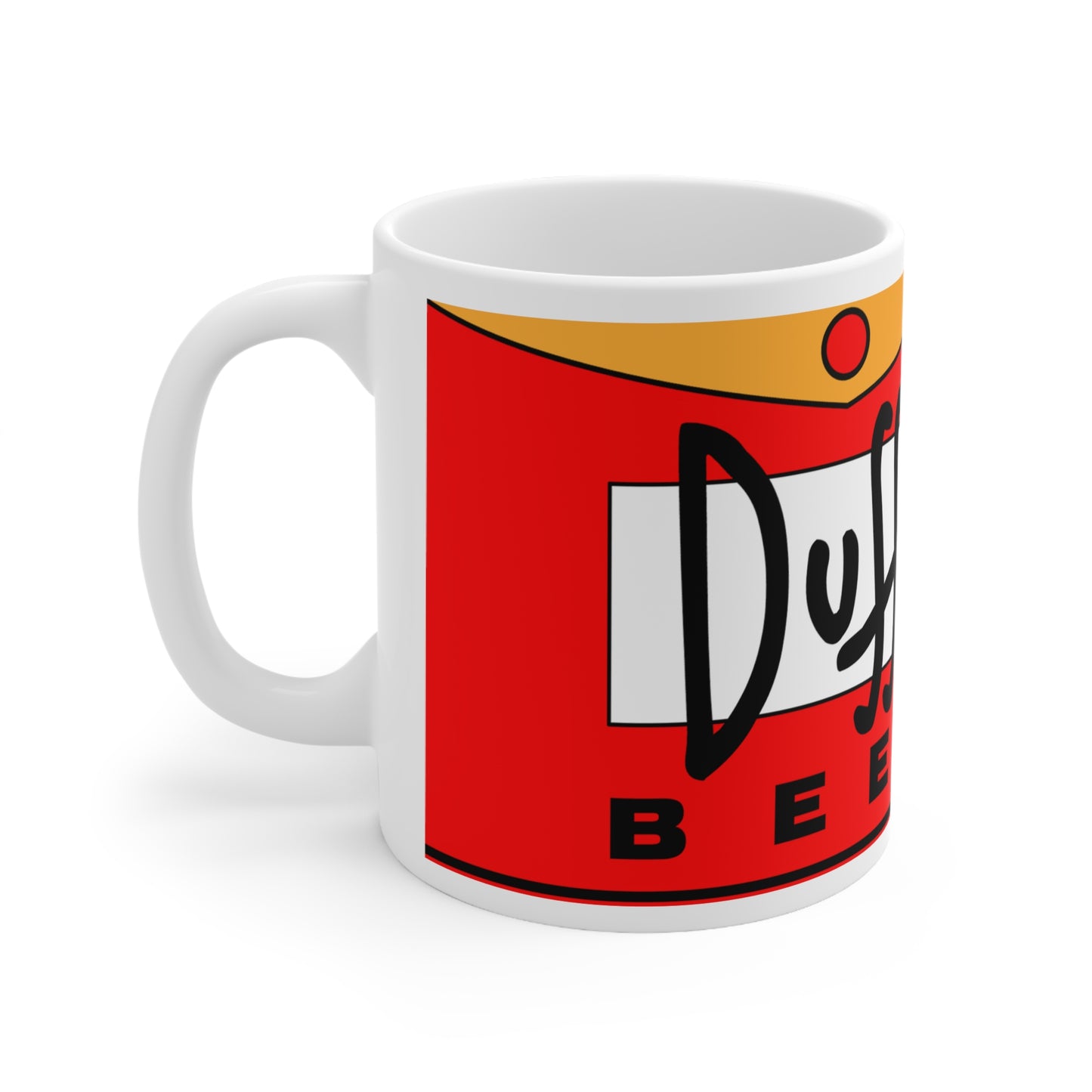 Duff Beer Ceramic Coffee Cups - Fun and Quirky 11oz & 15oz Mugs for Fans