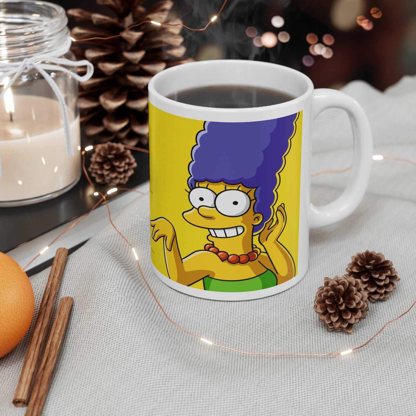 Marge Funny Family Ceramic Coffee Cup – Funny Gifts for Fans, 11oz & 15oz