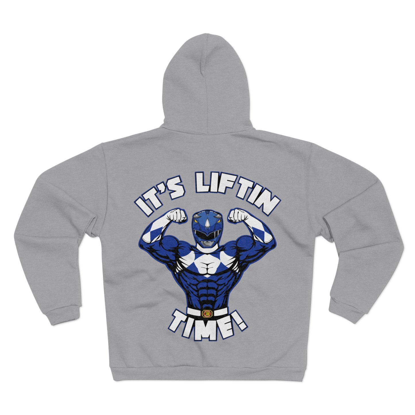 It's Liftin' Time Unisex Hooded Zip Sweatshirt - Perfect for Fitness Enthusiasts