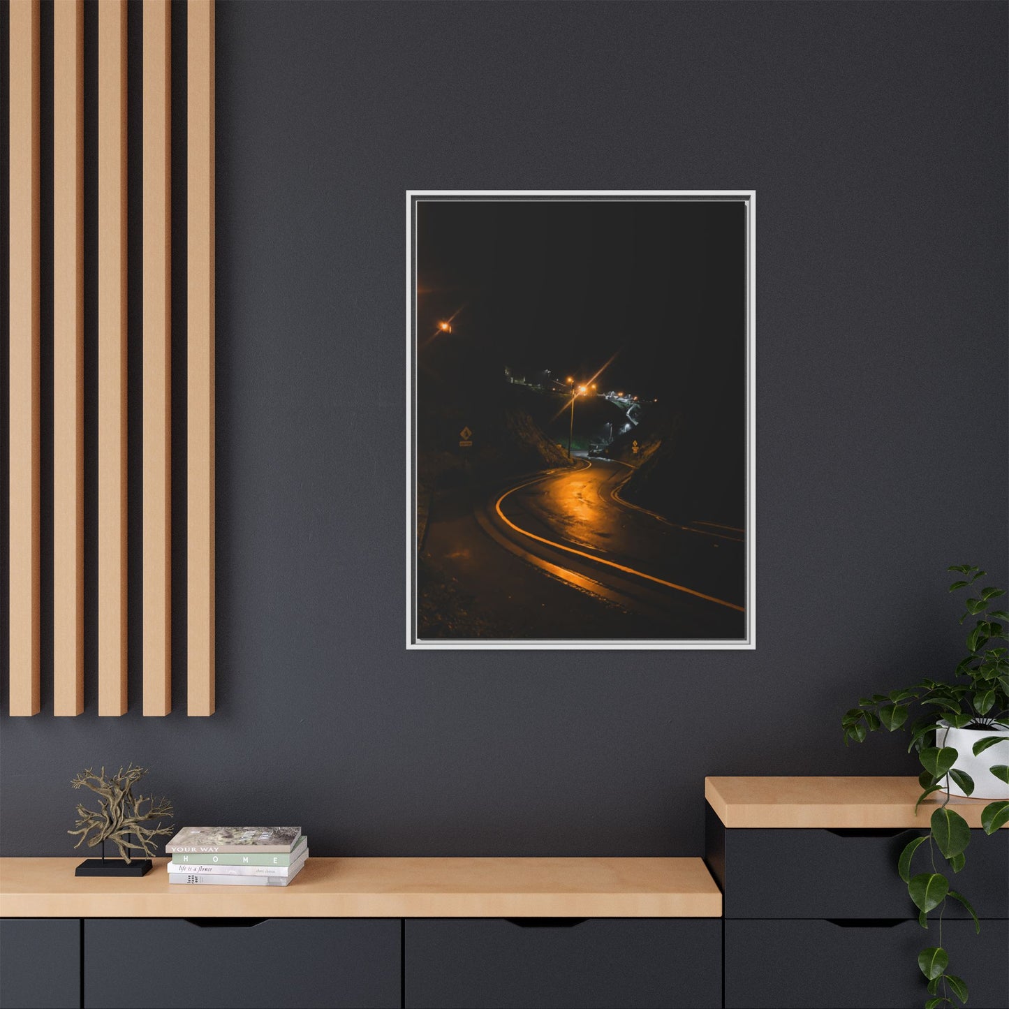 Ballybunion at Night Matte Canvas, Framed (Multi-color)