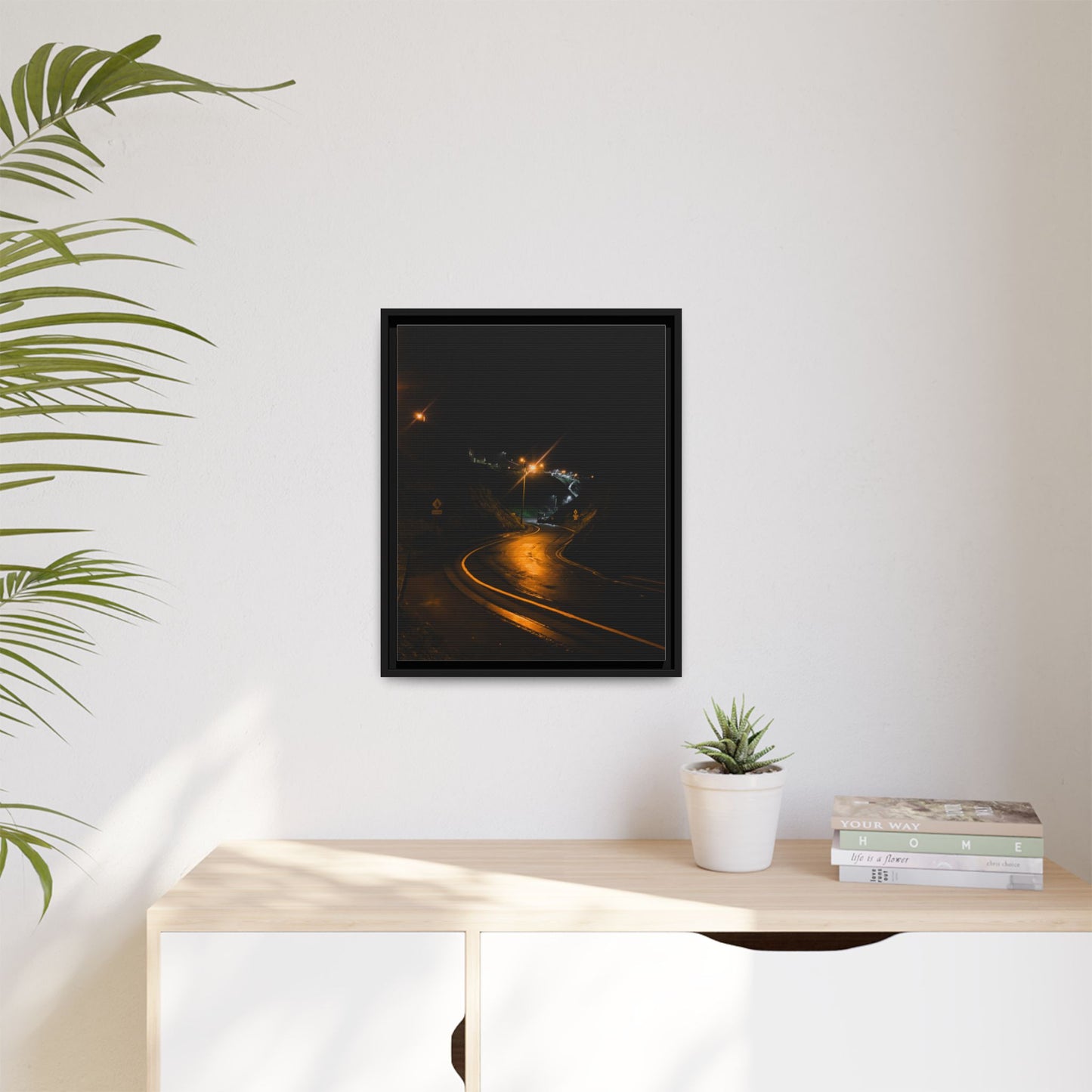 Ballybunion at Night Matte Canvas, Framed (Multi-color)