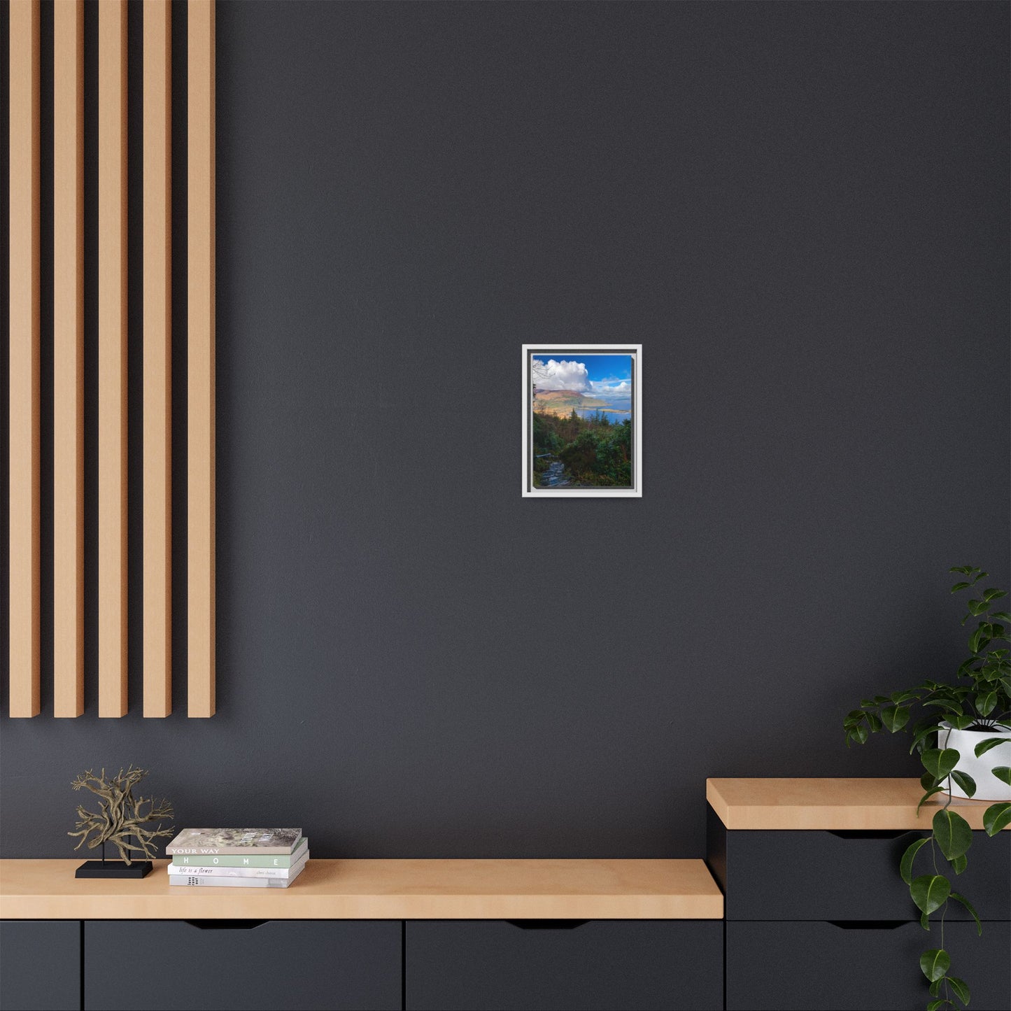Torc Trail Stairs Matte Canvas, Framed (Multi-color)
