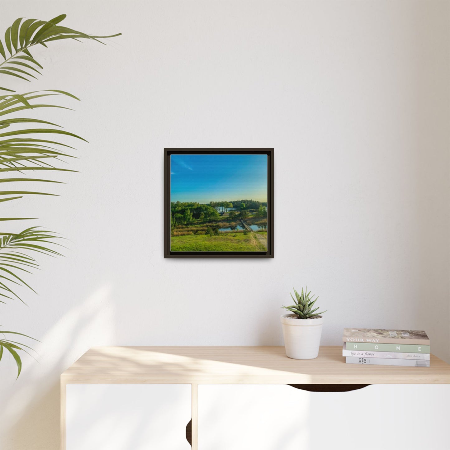 Zageres Lake Matte Canvas, Framed (Multi-color)