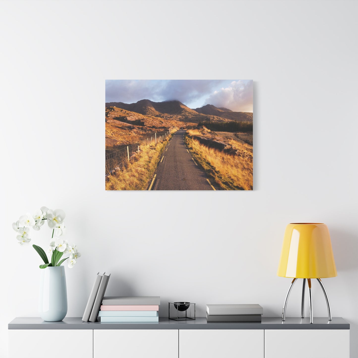 Sunset Road Matte Canvas, Stretched, 1.25"