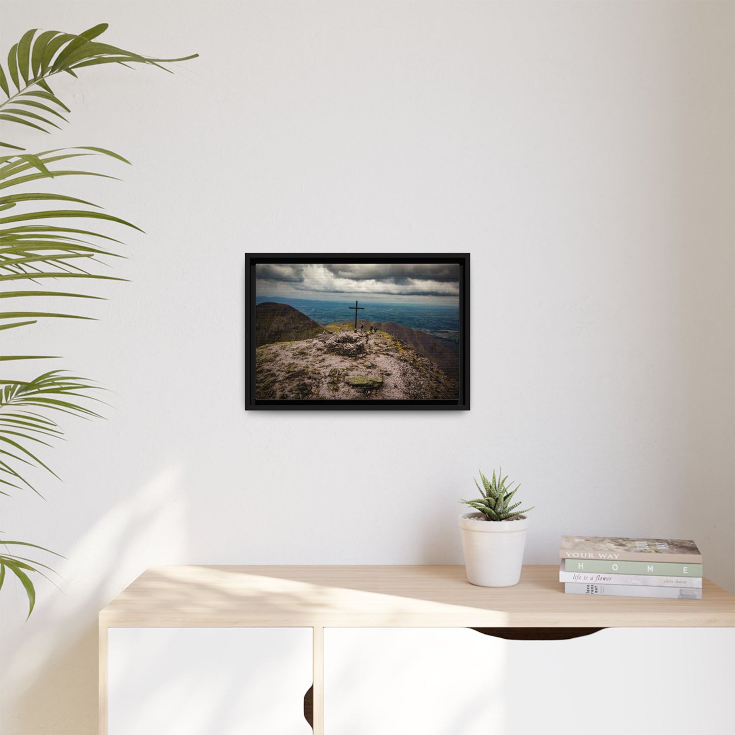 Carrauntoohil Summit Matte Canvas, Framed (Multi-color)