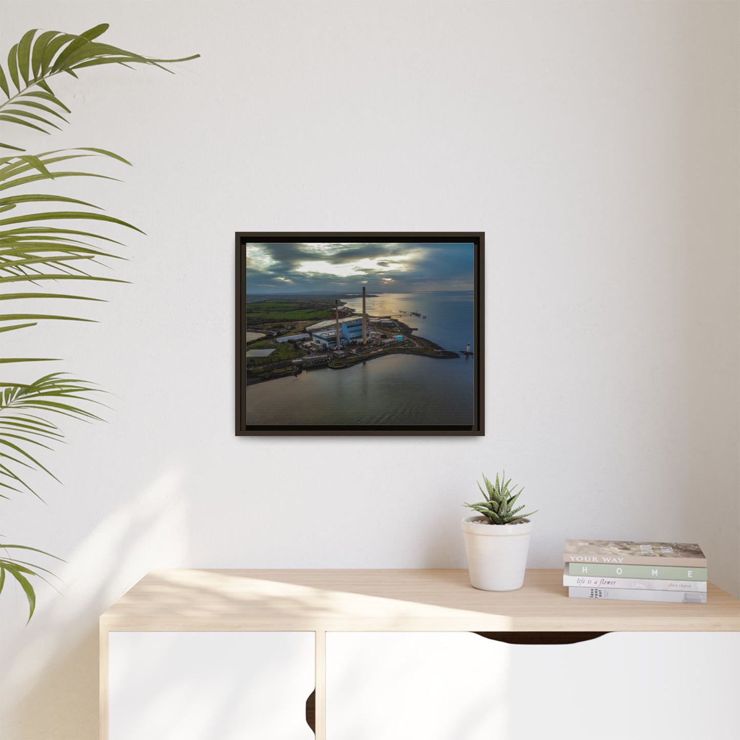 Target Power Station Matte Canvas, Framed (Multi-color)