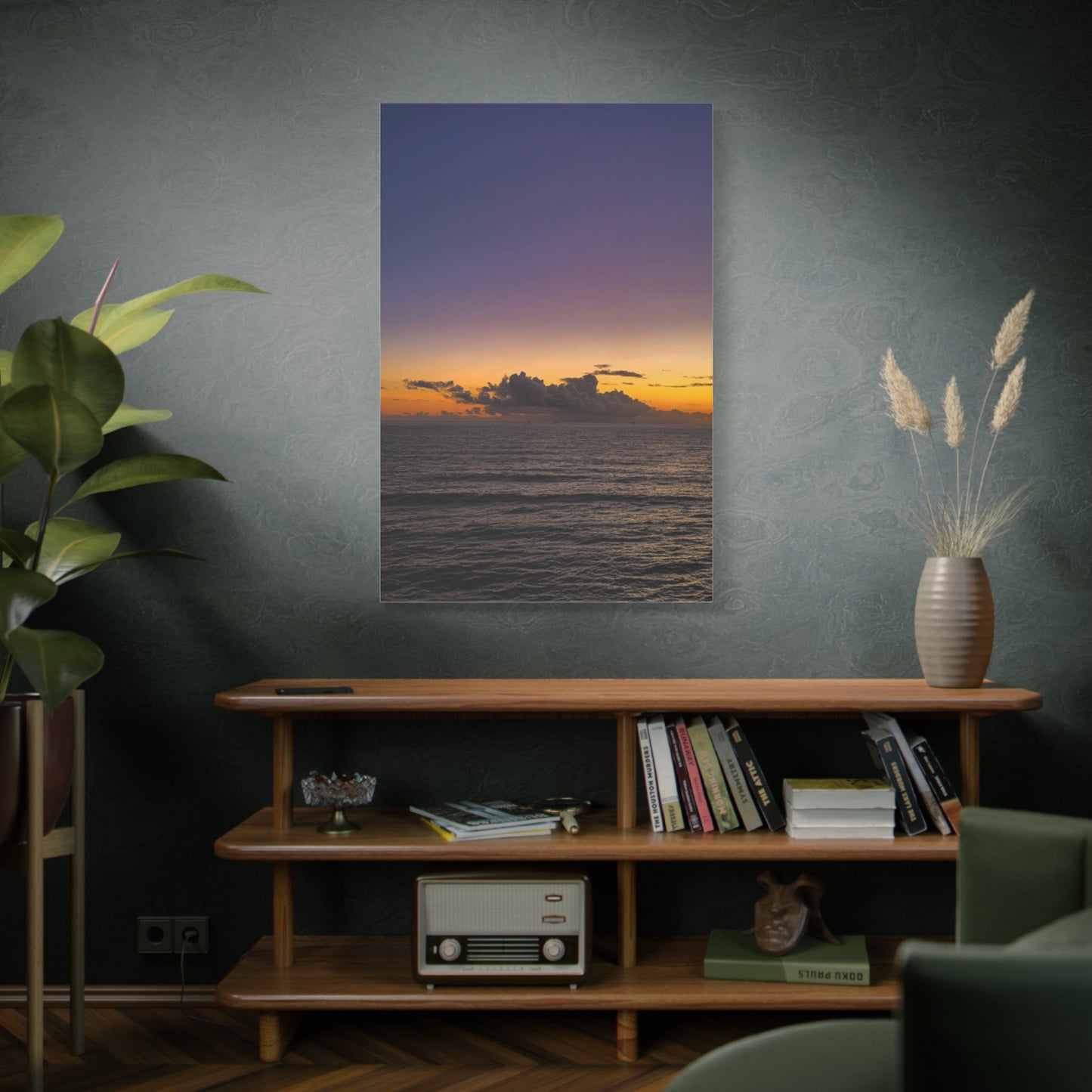 Sunset in Ocean 2 Matte Canvas, Stretched, 1.25"