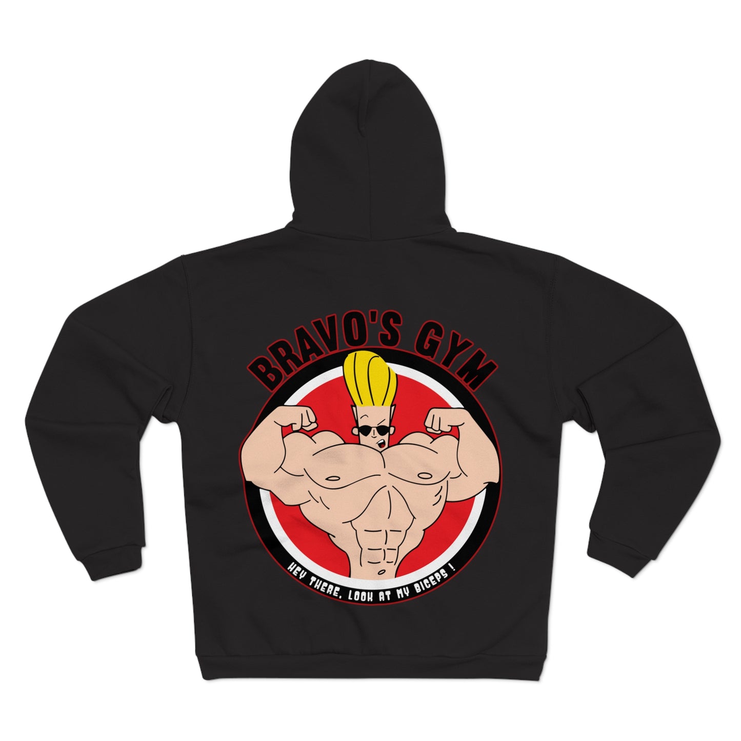Bravo's Gym Design - Unisex Hooded Zip Sweatshirt