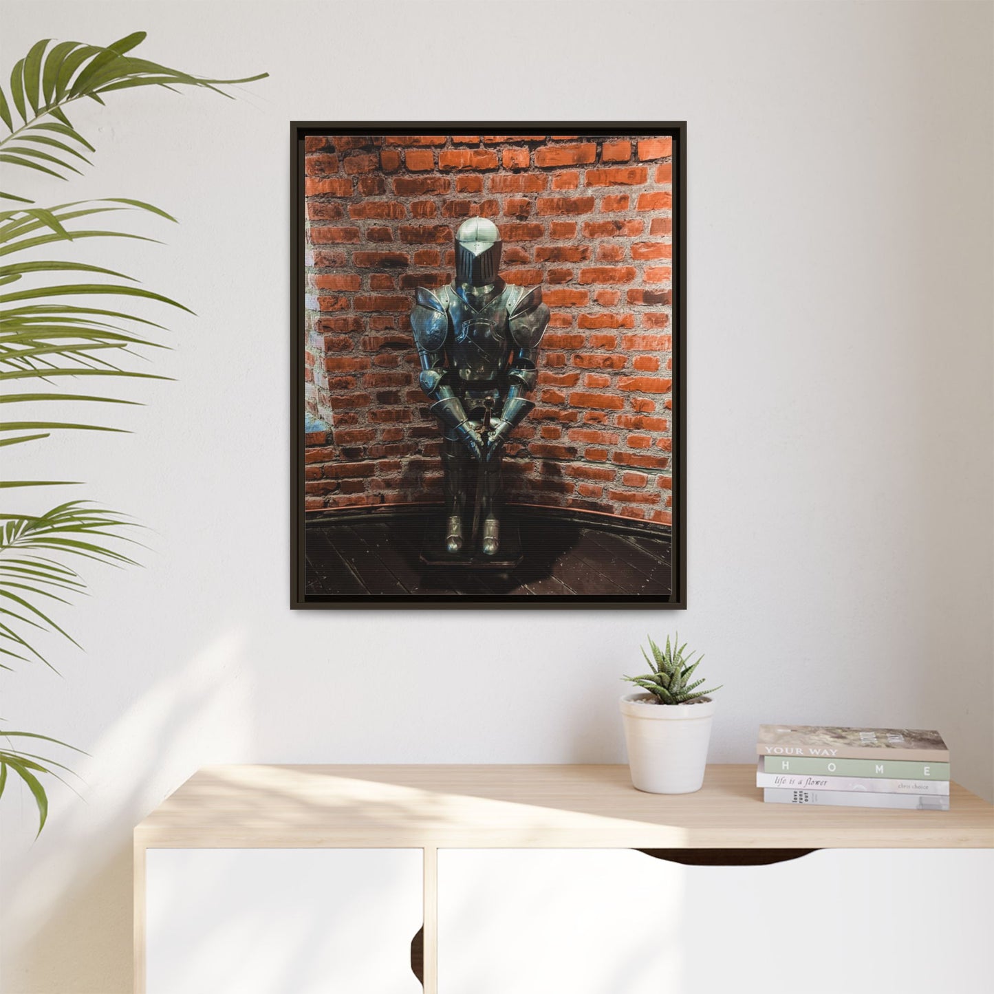 Steel Armour Medieval Age Lithuania Matte Canvas, Framed (Multi-color)