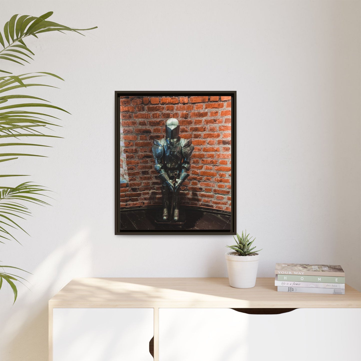Steel Armour Medieval Age Lithuania Matte Canvas, Framed (Multi-color)