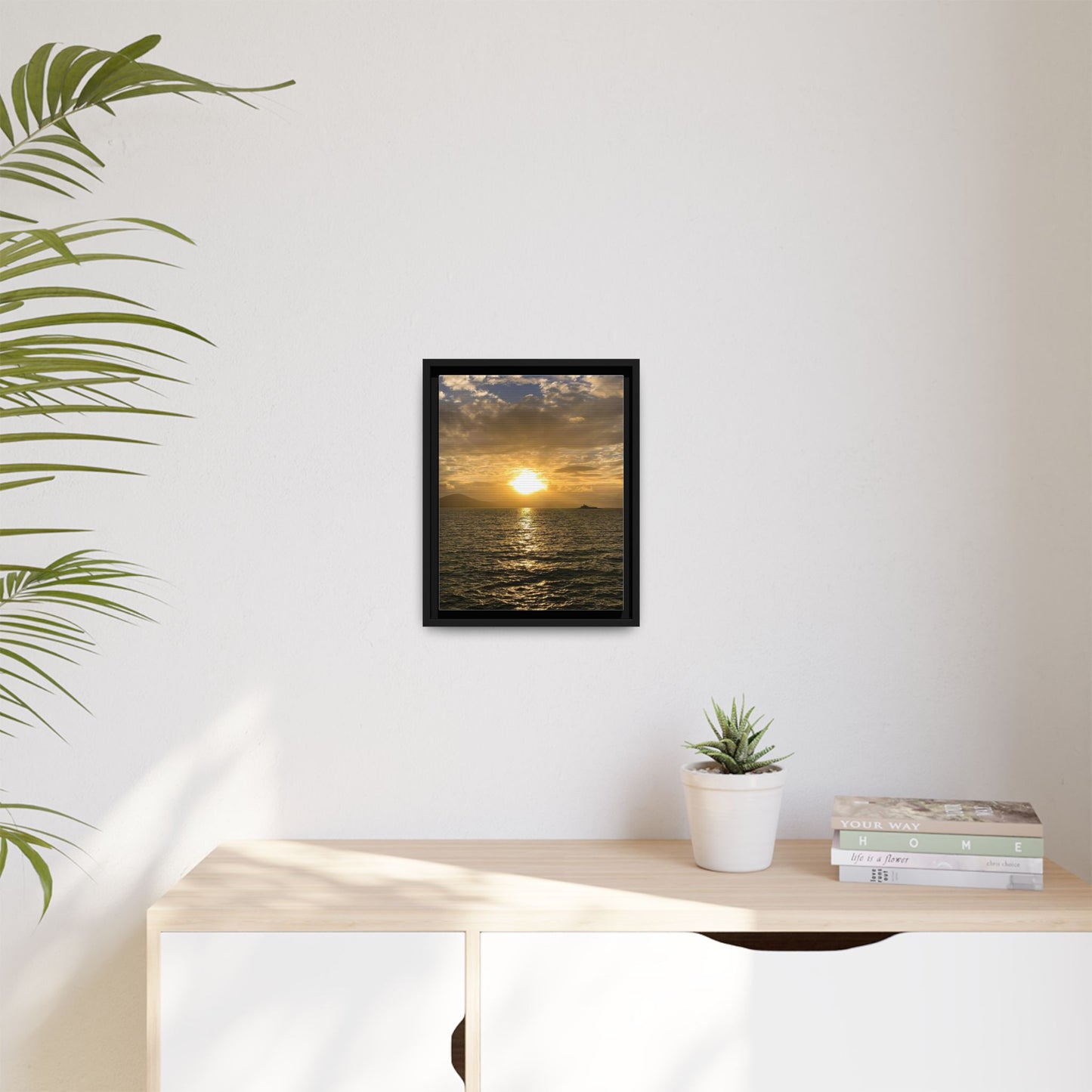 Sunset in Fenit Matte Canvas, Framed (Multi-color)