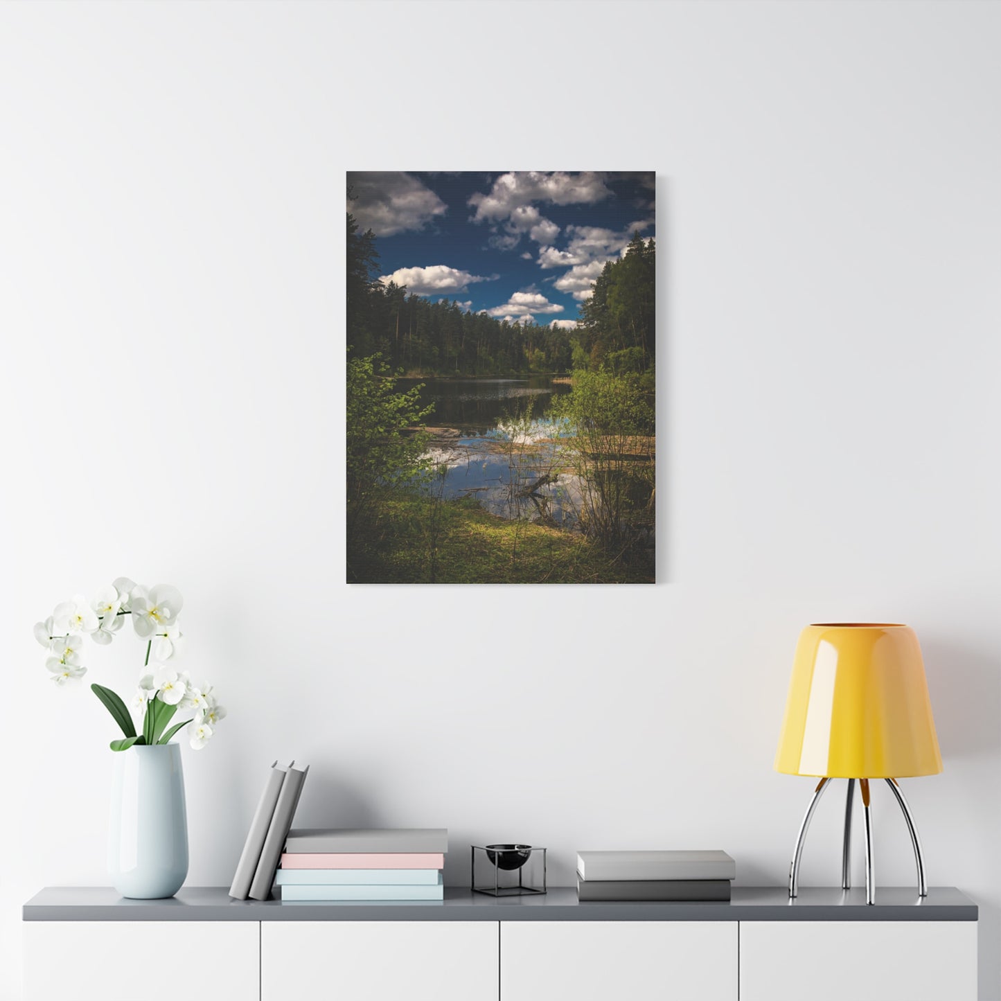Vilnius Lake, Lithuania Matte Canvas, Stretched, 1.25"