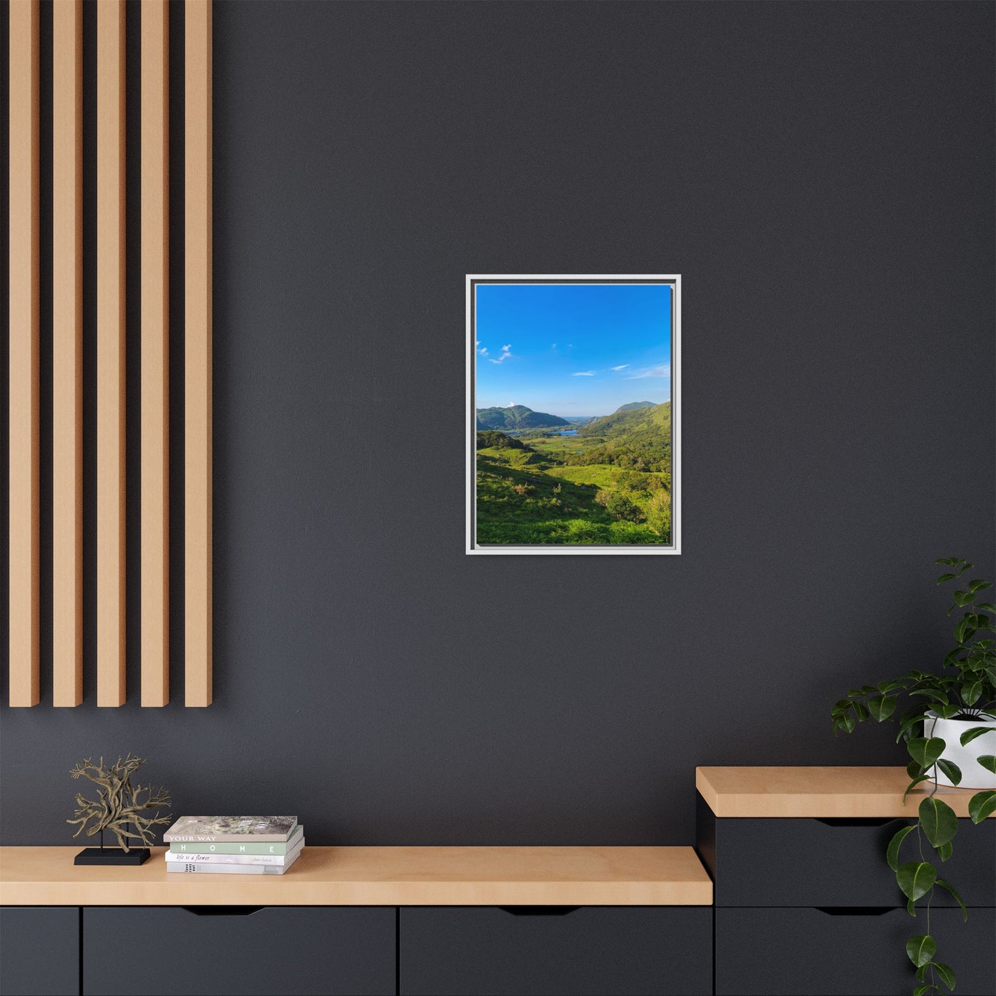 Beautiful Ladies View Matte Canvas, Framed (Multi-color)