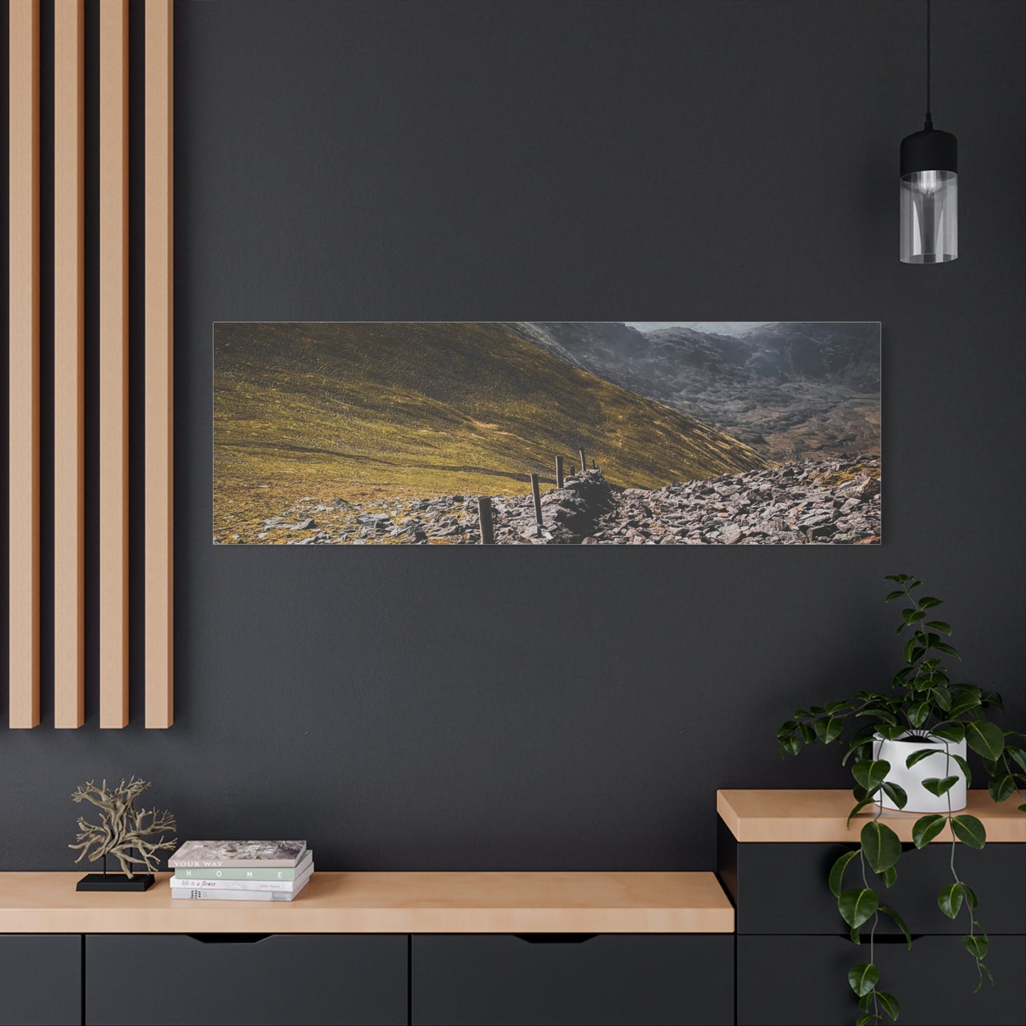 Wall in Mountains Matte Canvas, Stretched, 1.25"