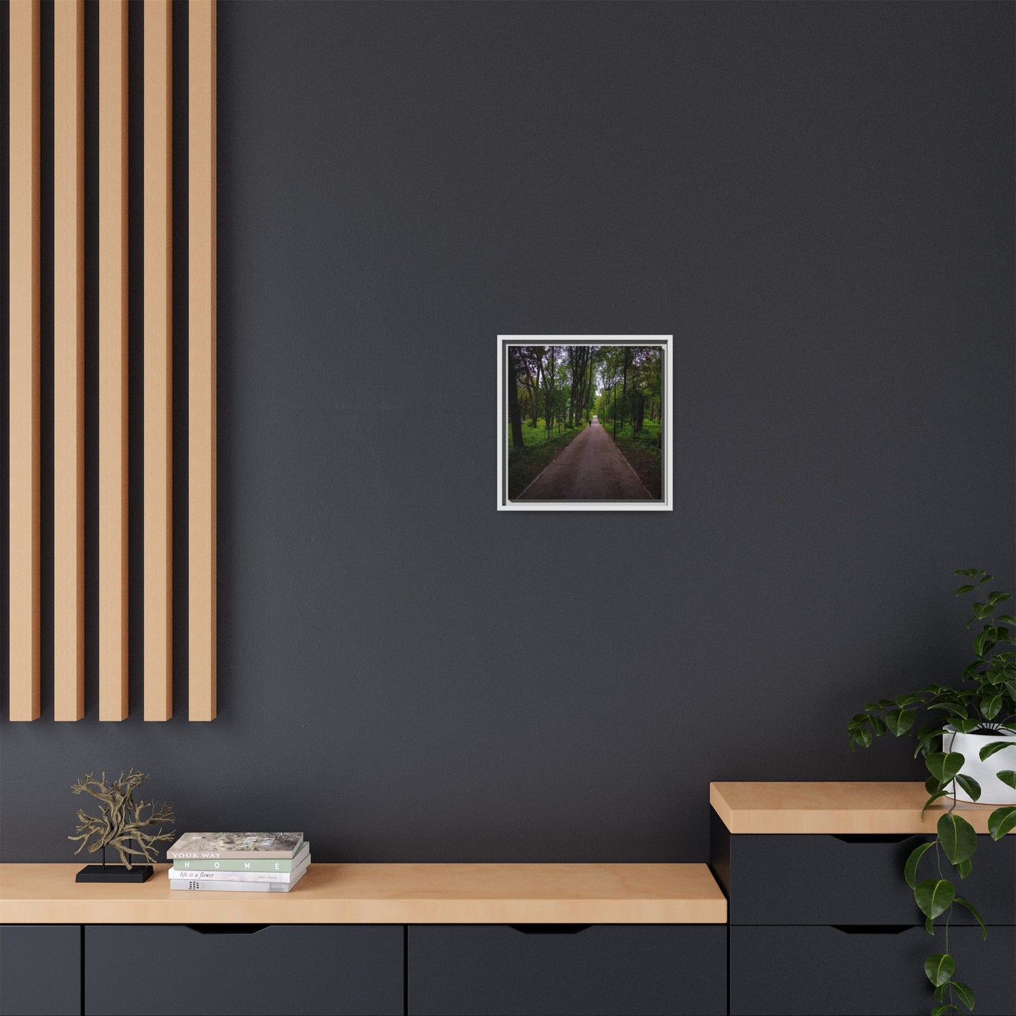 Zagares Park Matte Canvas, Framed (Multi-color)