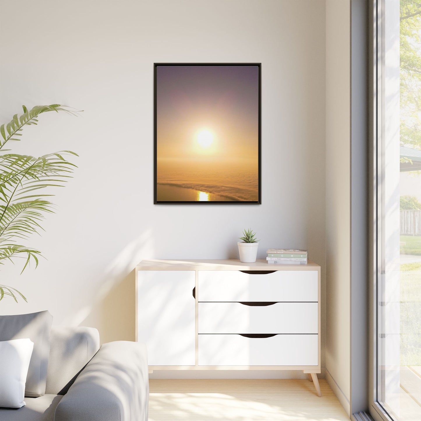 Sunset on Mount Brandon Matte Canvas, Framed (Multi-color)