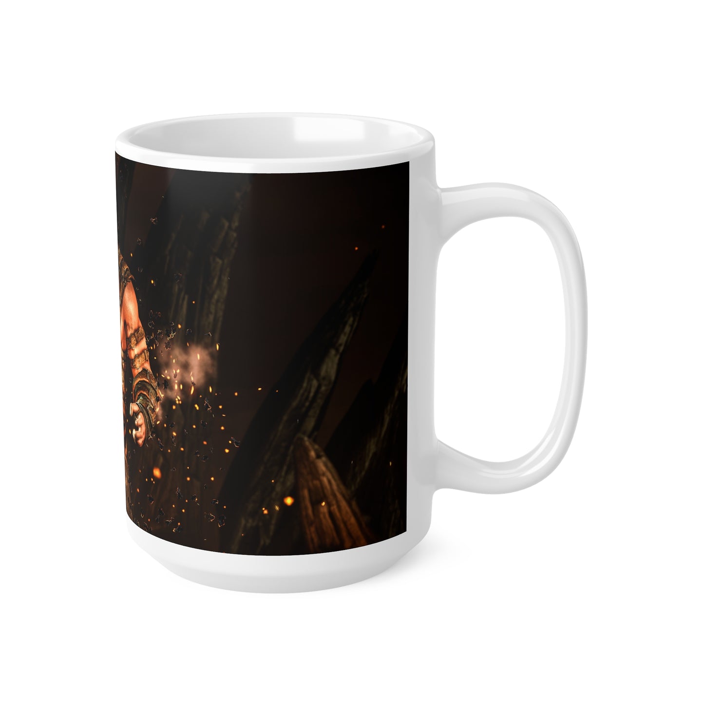 Scorpion Character Ceramic Coffee Mug - 11oz & 15oz, Perfect for Gamers & Mortal Kombat Fans