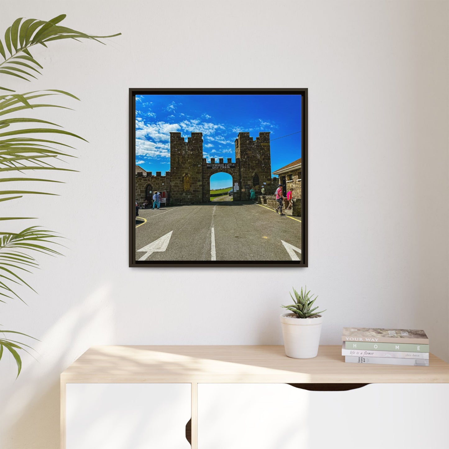 Ballyheigue Golf Club Gates Matte Canvas, Framed (Multi-color)