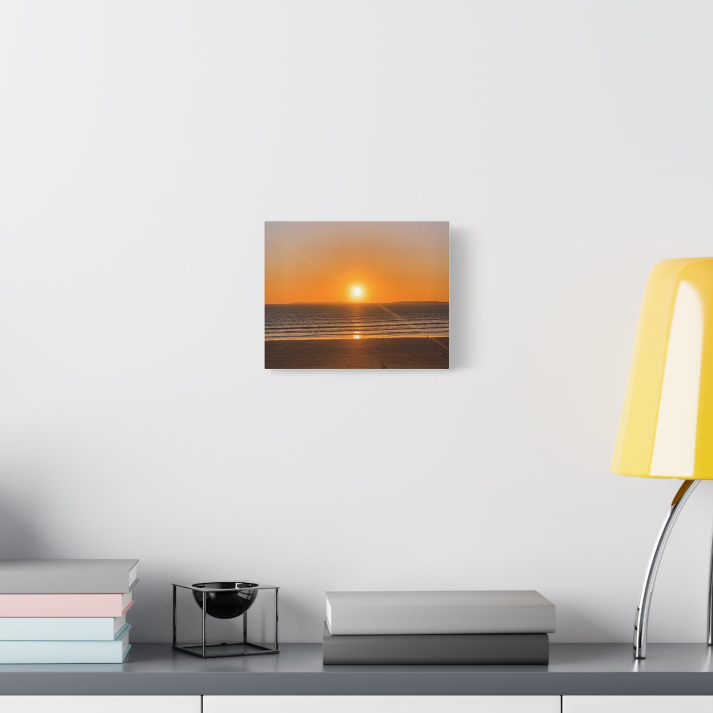 Sunset in ocean Matte Canvas, Stretched, 1.25"