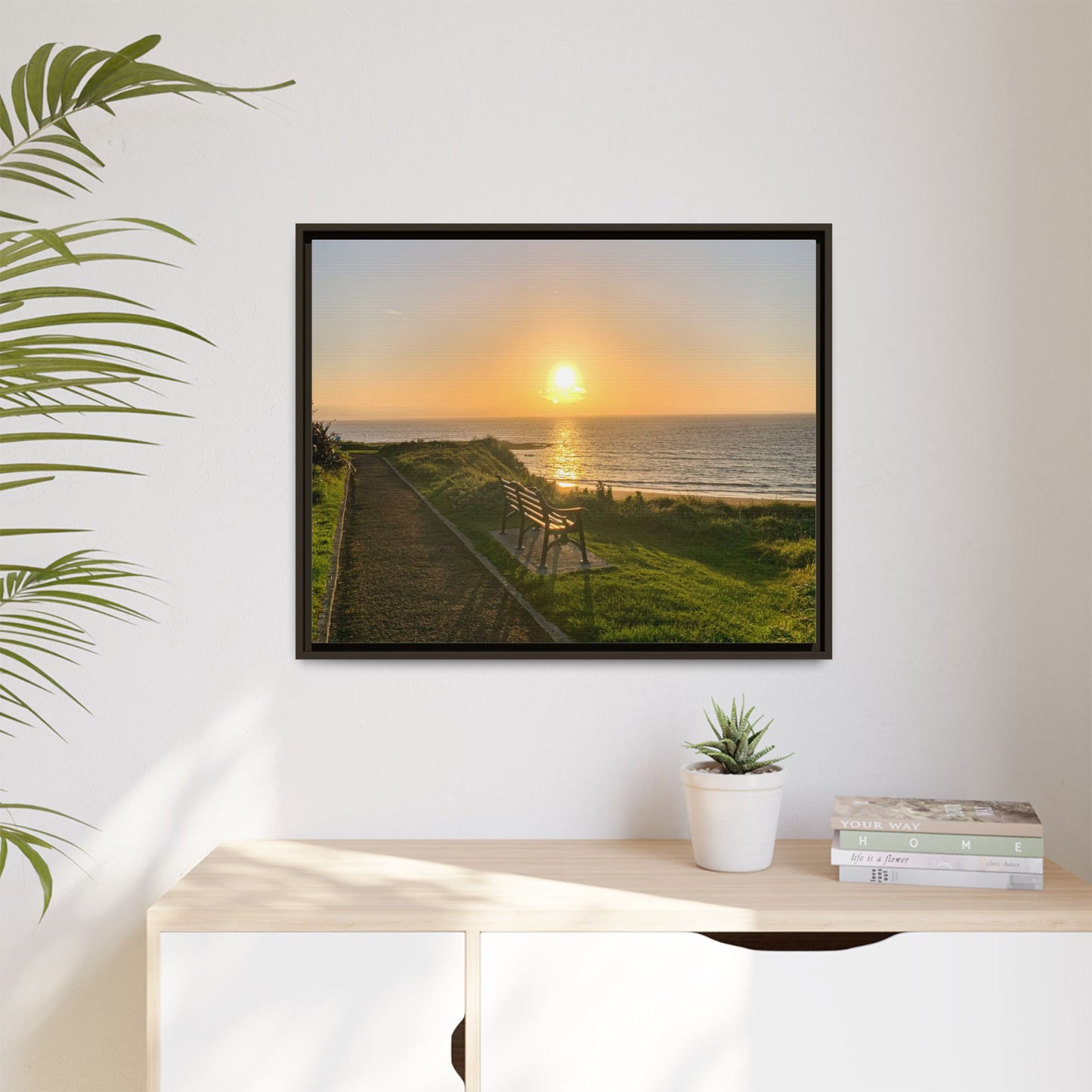 Sunset in Ballybunion 2 Matte Canvas, Framed (Multi-color)