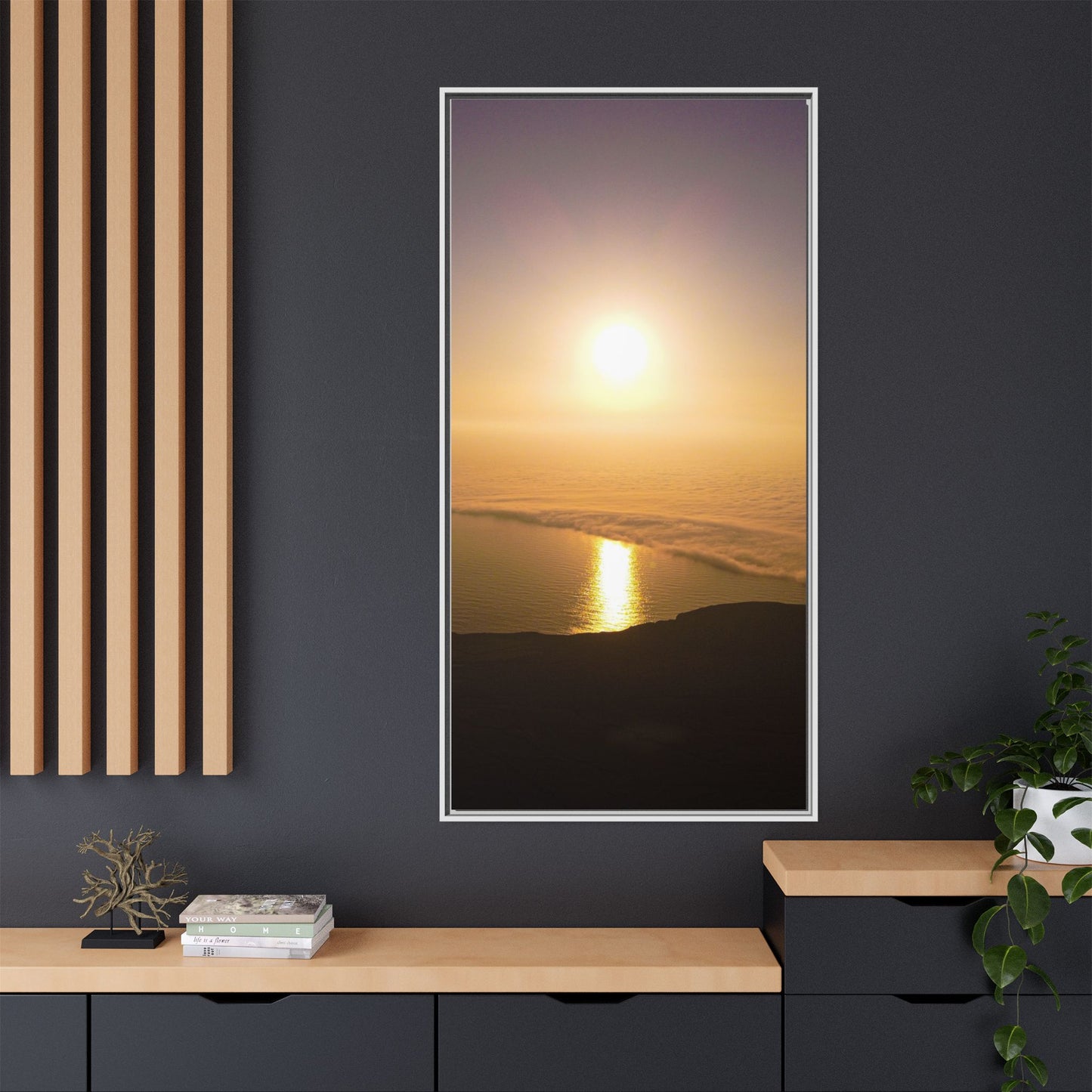 Sunset on Mount Brandon Matte Canvas, Framed (Multi-color)