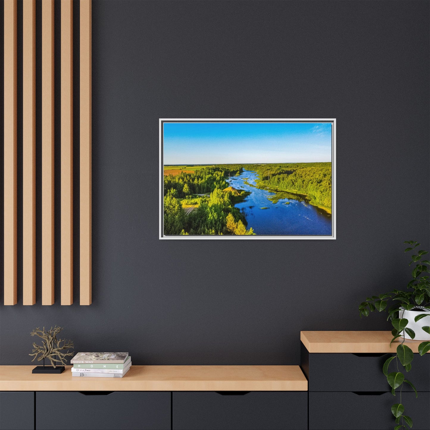 Zagares Lake Matte Canvas, Framed (Multi-color)