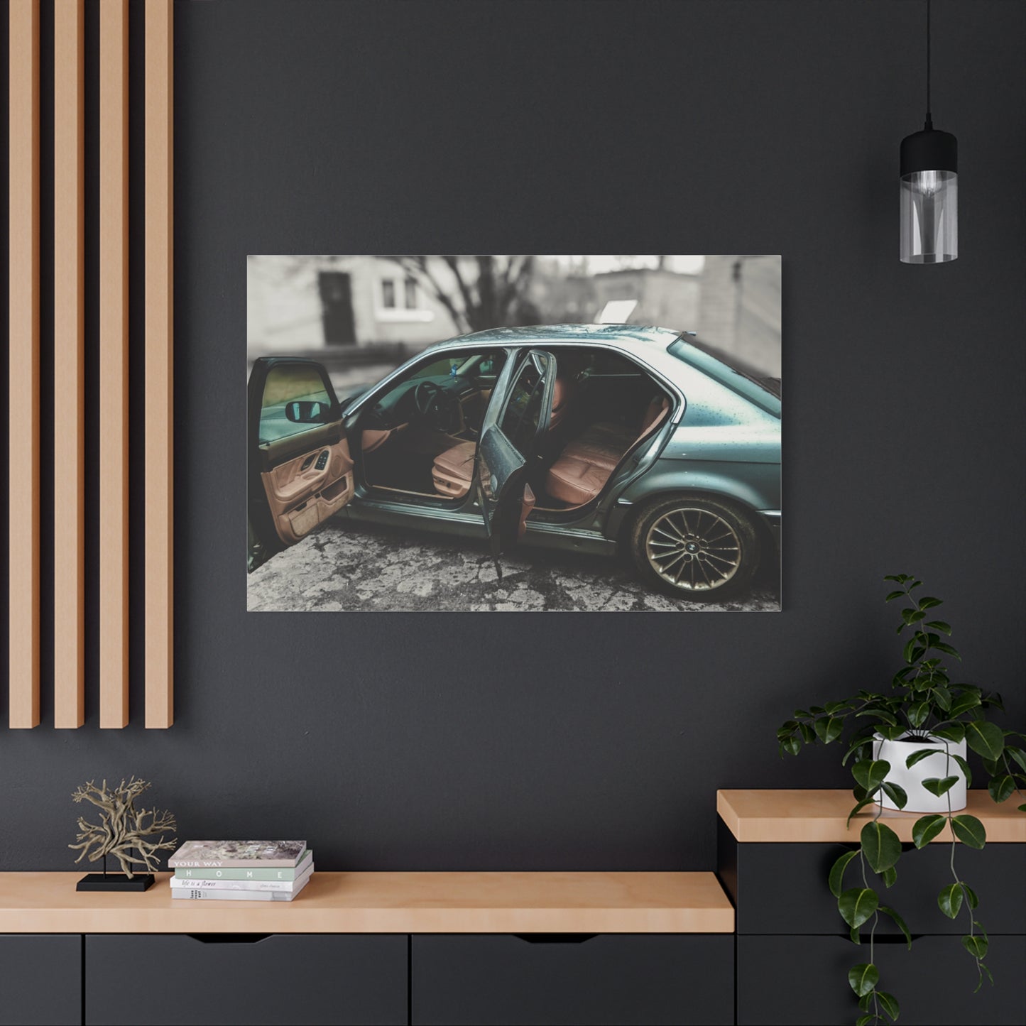 BMW 7 Matte Canvas, Stretched, 1.25"