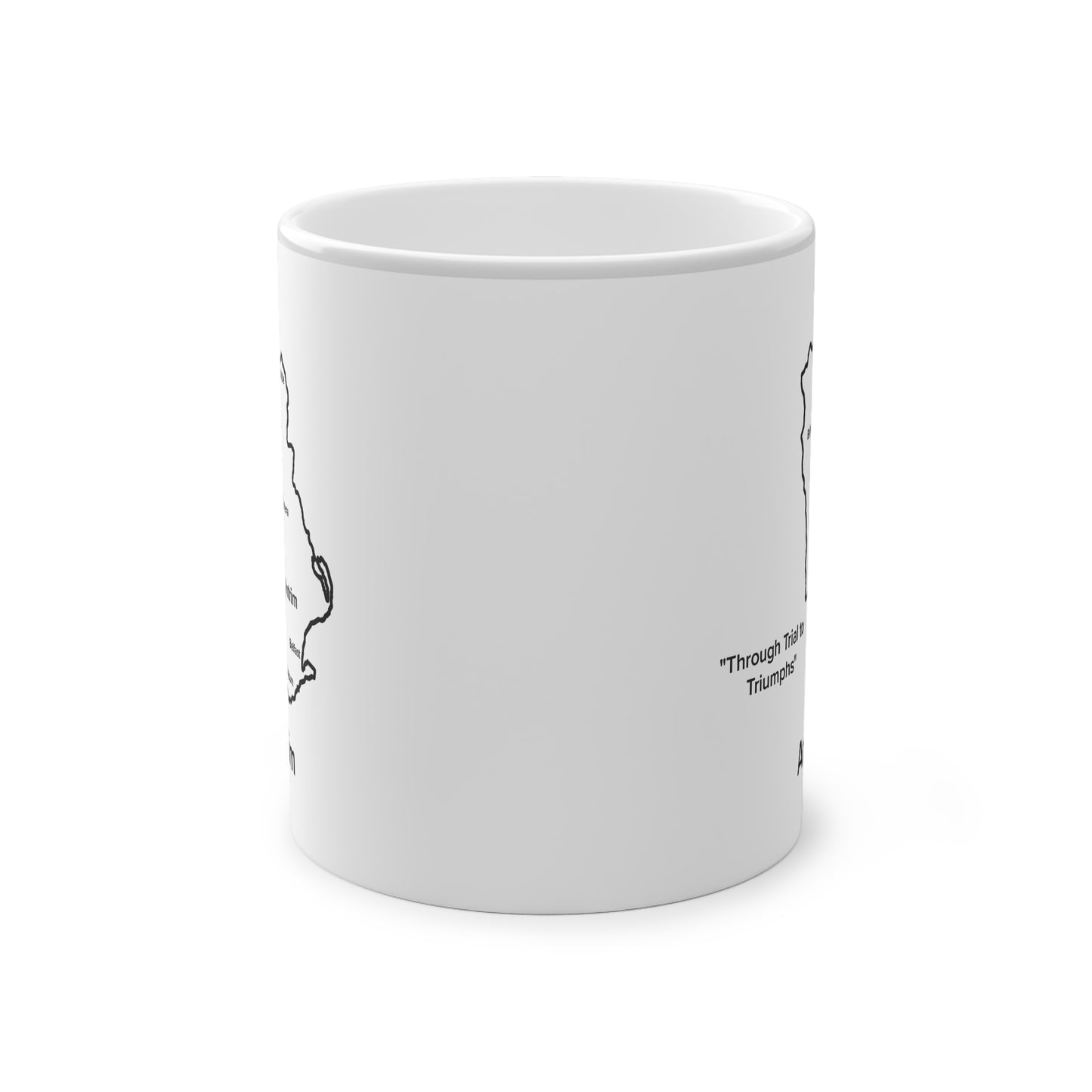 Antrim Magic Mug: Color - Changing Coffee Cup with Artistic Map Design