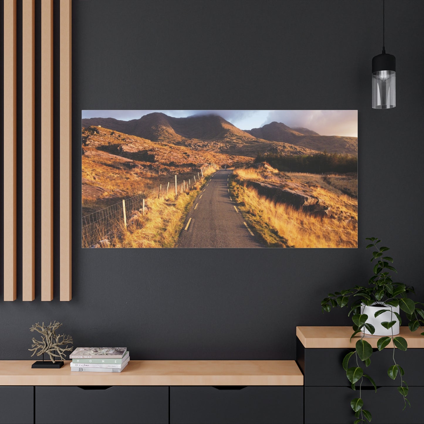 Sunset Road Matte Canvas, Stretched, 1.25"