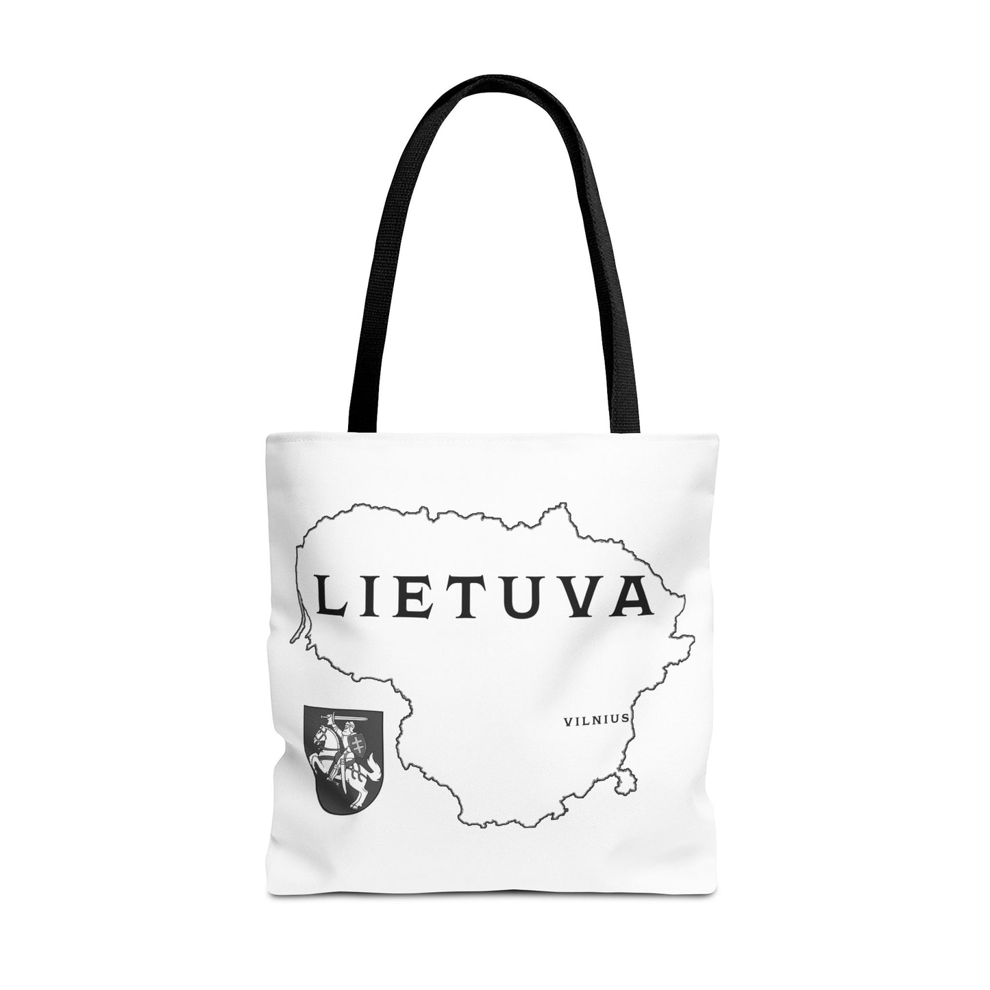 Lietuva Map Tote Bag - Stylish Travel Bag for Lithuanian Pride